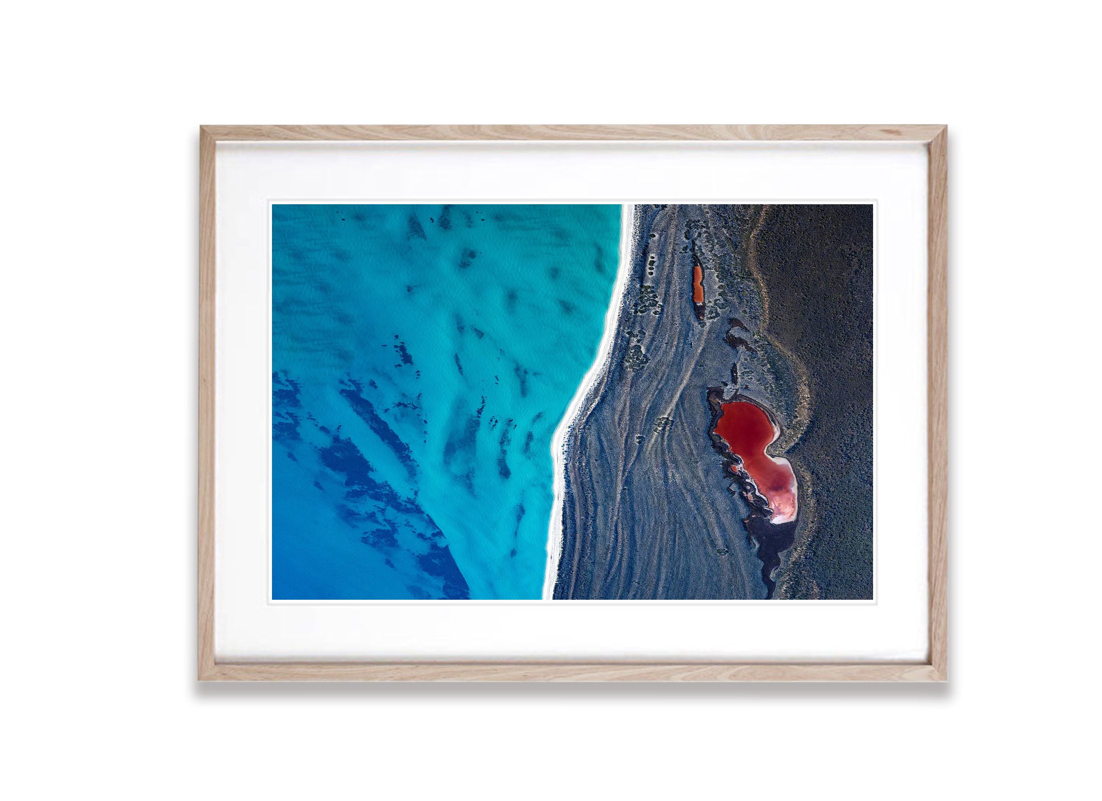 Crimson Lake, Shark Bay, WA Aerial