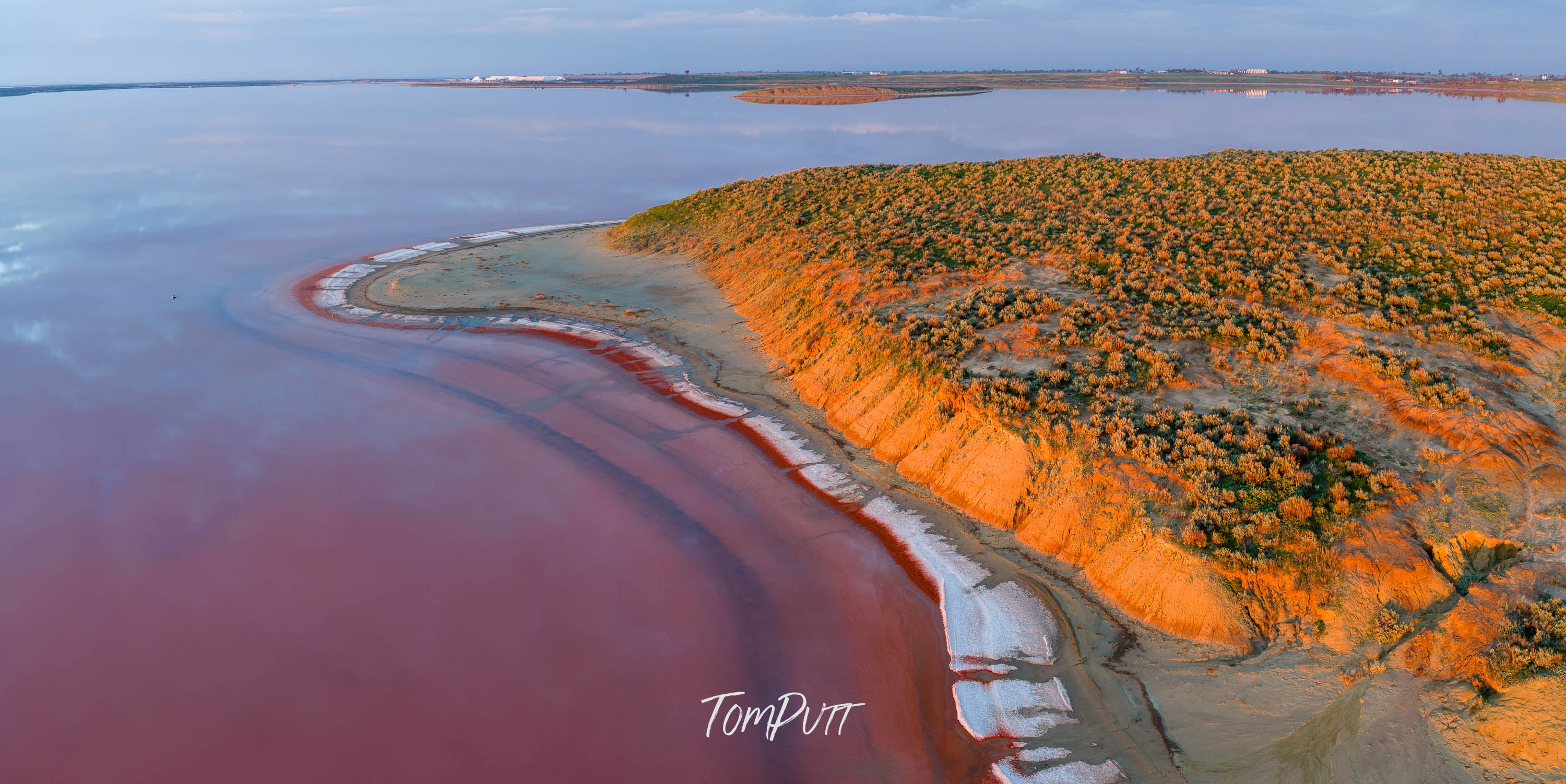 Red Shoreline Panorama