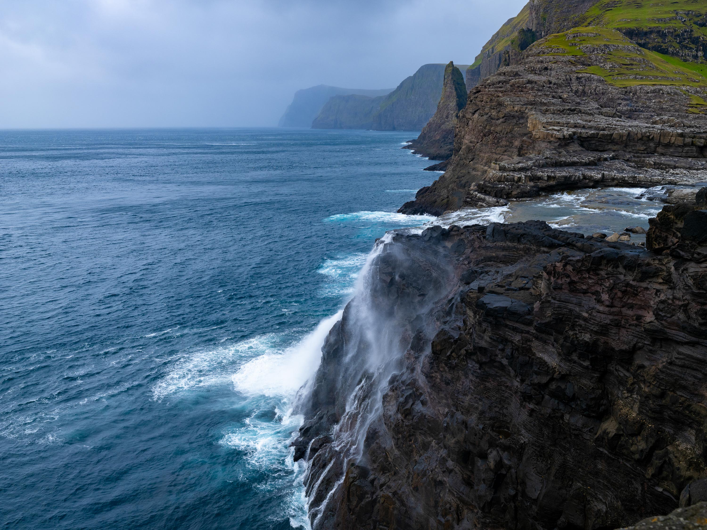 Bøsdalafossur Waterfall, Faroe Islands