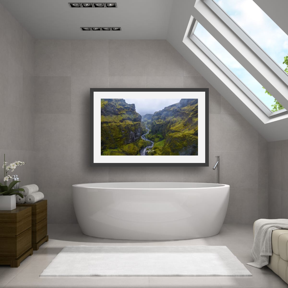 Mulagljufur Canyon Mist, Iceland