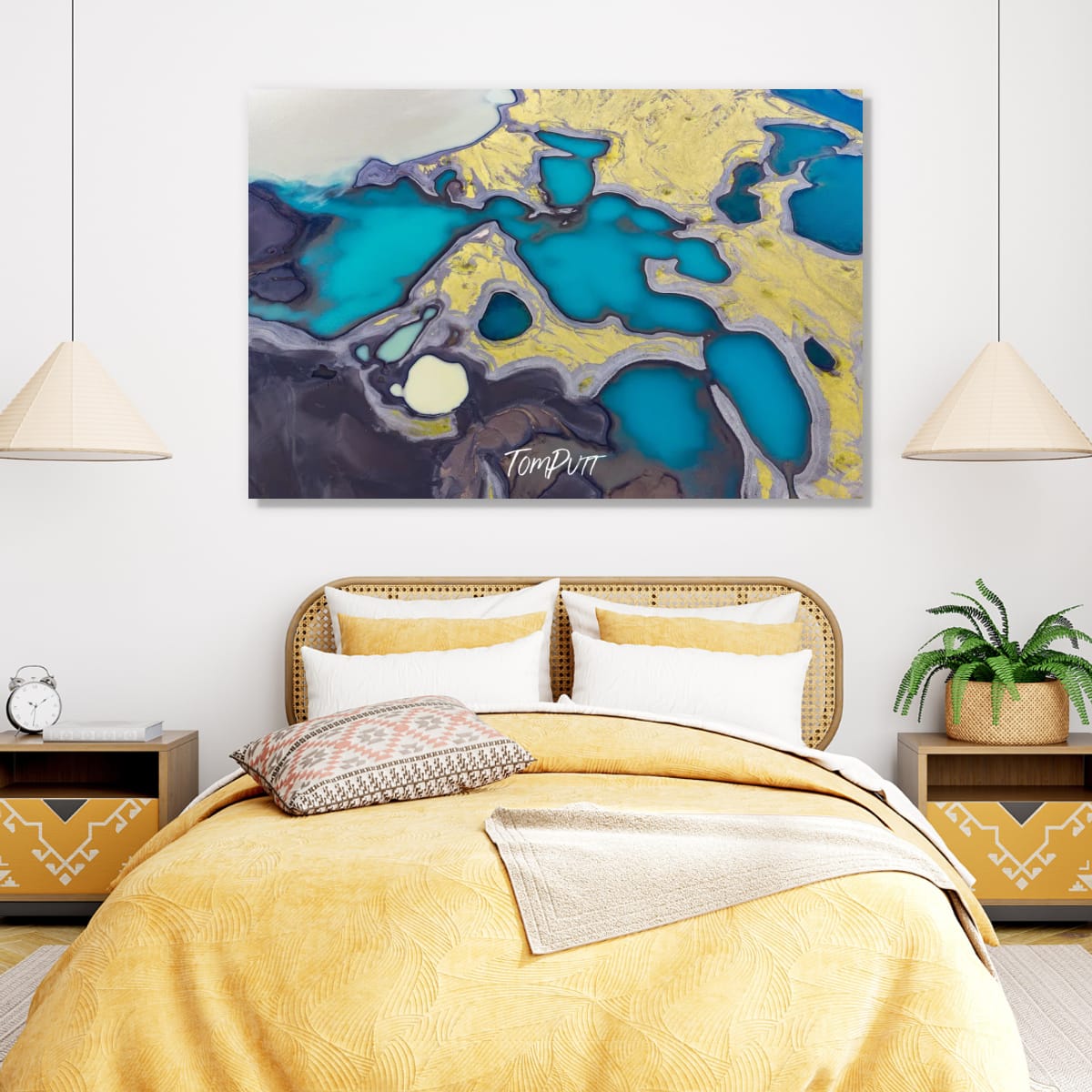 Abstraction in Blue and Gold