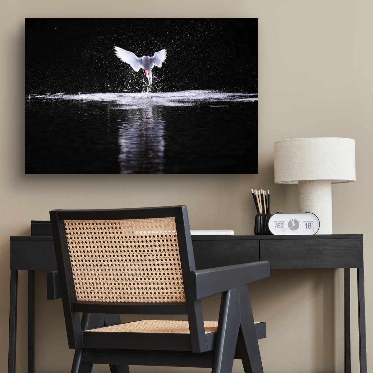 Reflected Splash. Arctic Tern