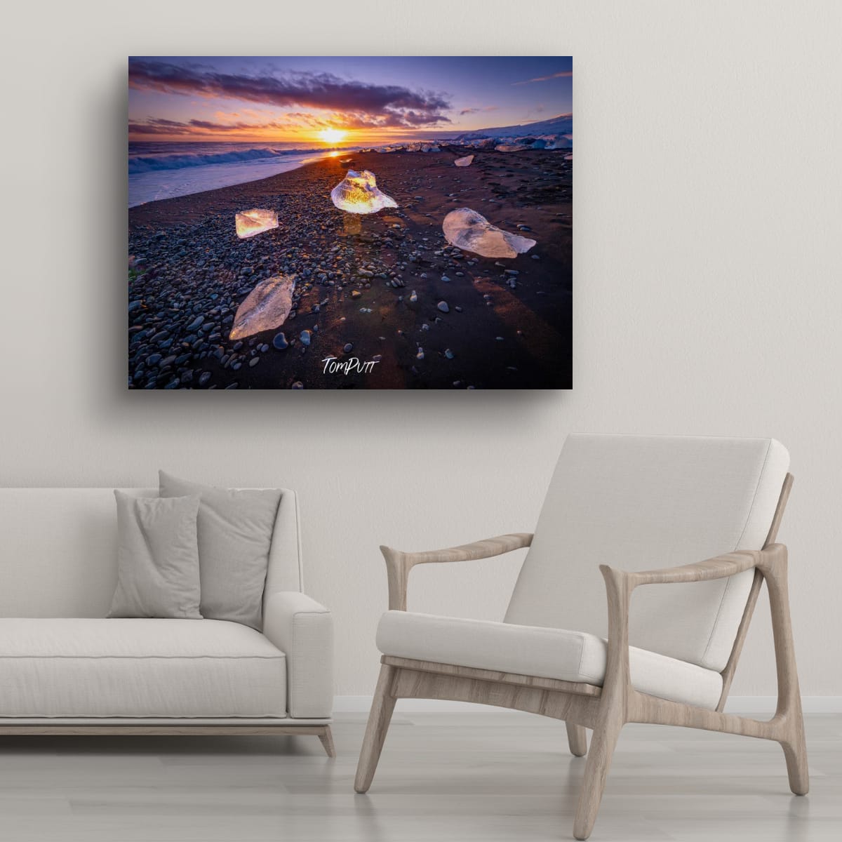 Glacial Sunset, Iceland