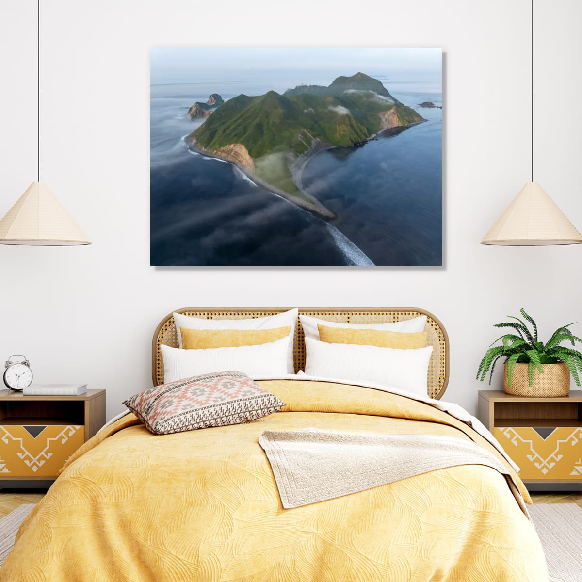 Mist-Draped Island