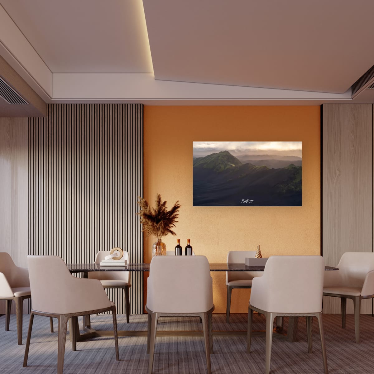 Green Peaks, Dark Valleys, Iceland