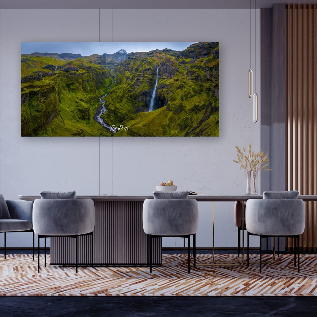 Mulagljufur Canyon Panorama, Iceland