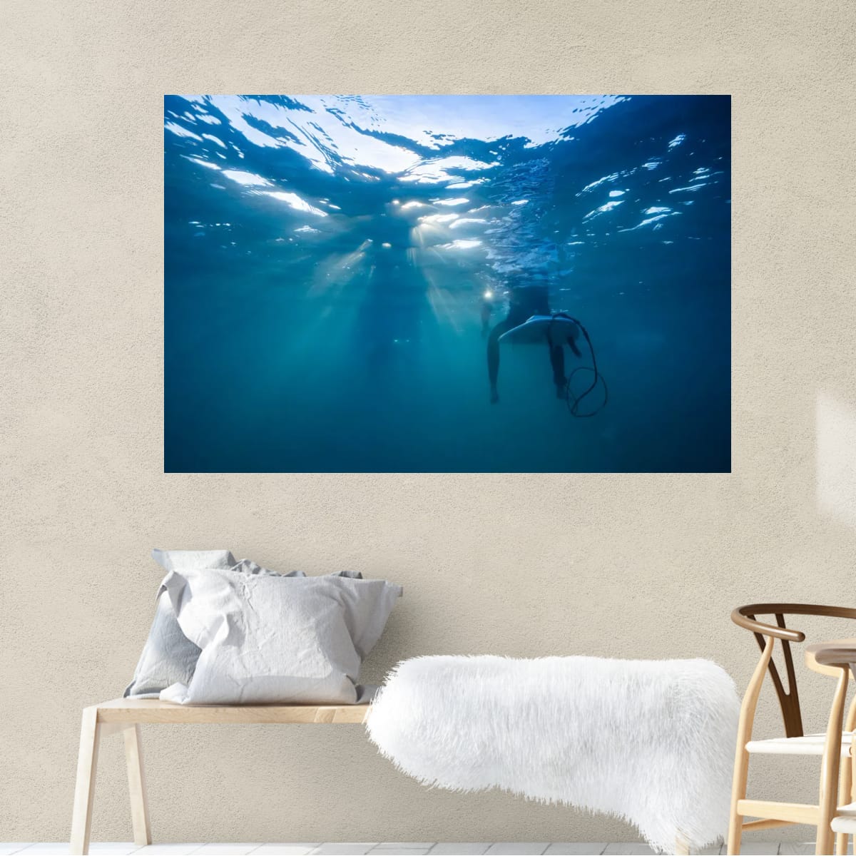 ARTWORK INSTOCK - Chillin', Mornington Peninsula 150x100cms Canvas White Frame