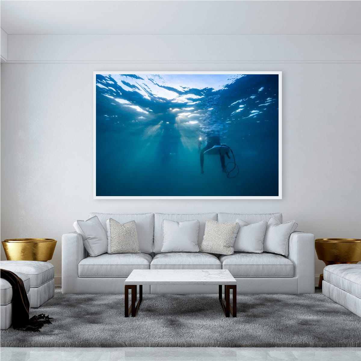 ARTWORK INSTOCK - Chillin', Mornington Peninsula 150x100cms Canvas White Frame