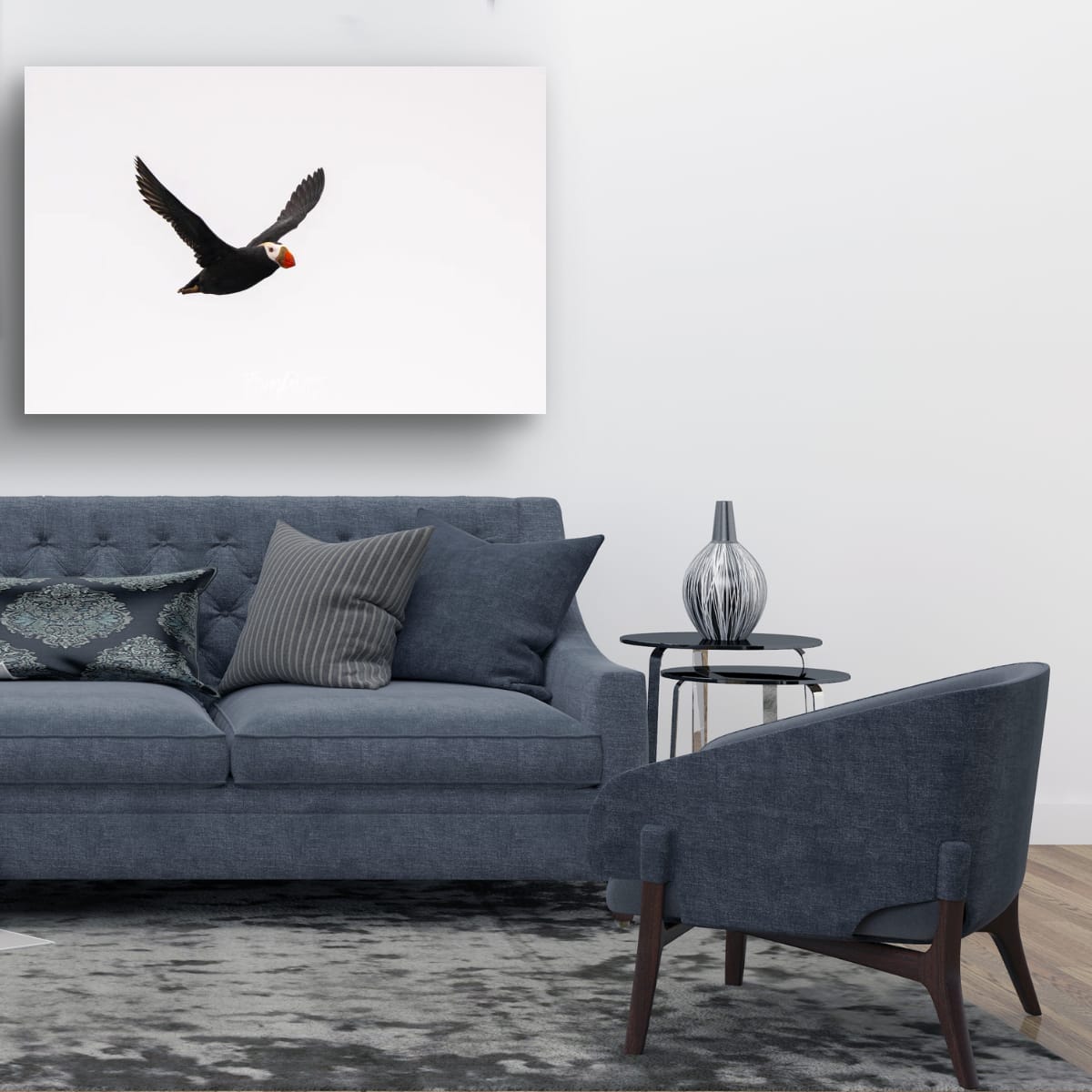 Happy Flyer: Tufted Puffin