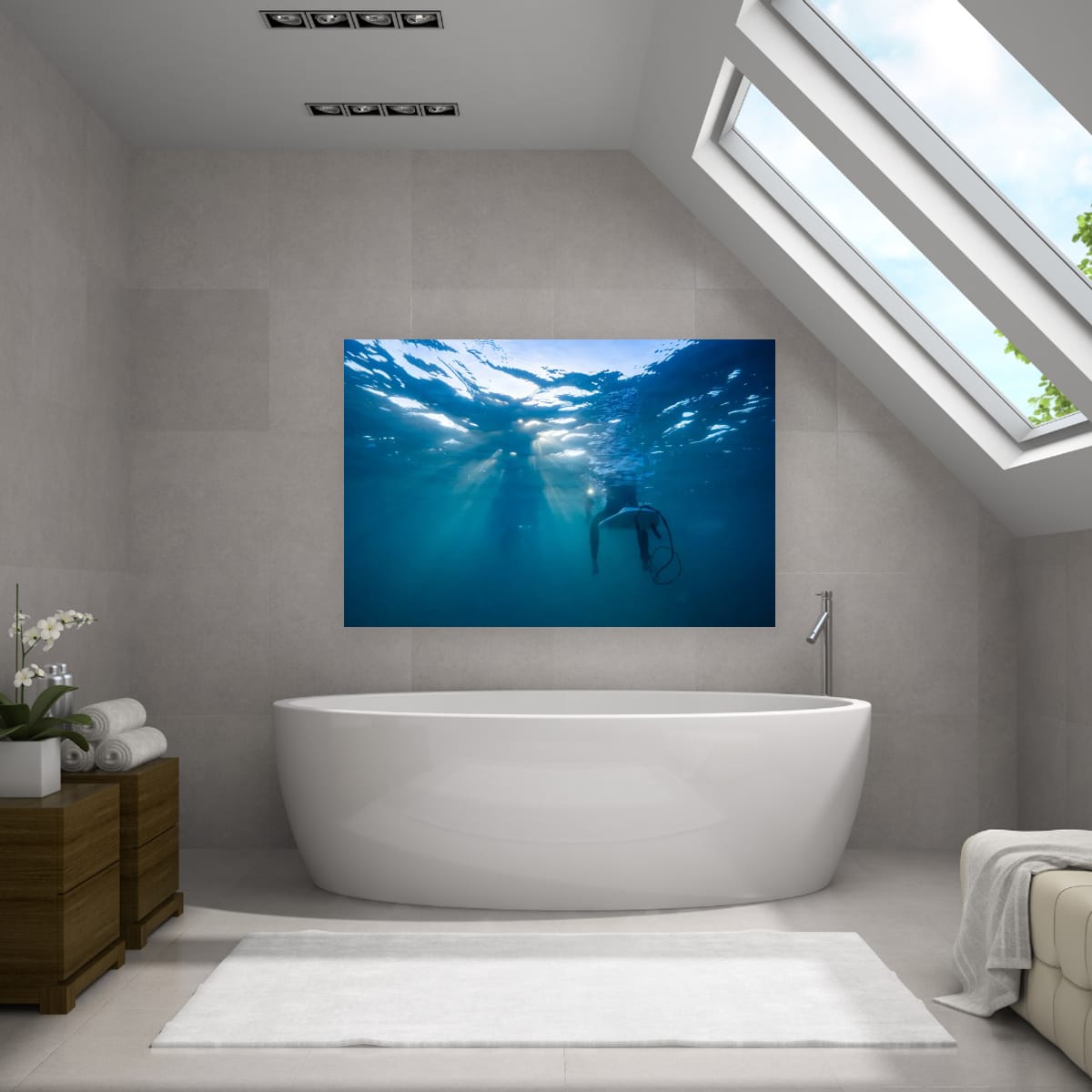 ARTWORK INSTOCK - Chillin', Mornington Peninsula 150x100cms Canvas White Frame