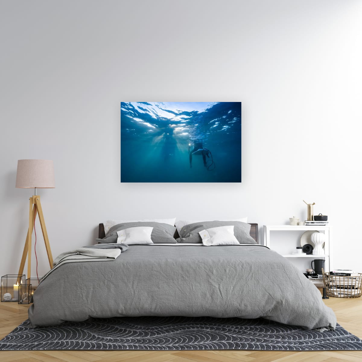 ARTWORK INSTOCK - Chillin', Mornington Peninsula 150x100cms Canvas White Frame