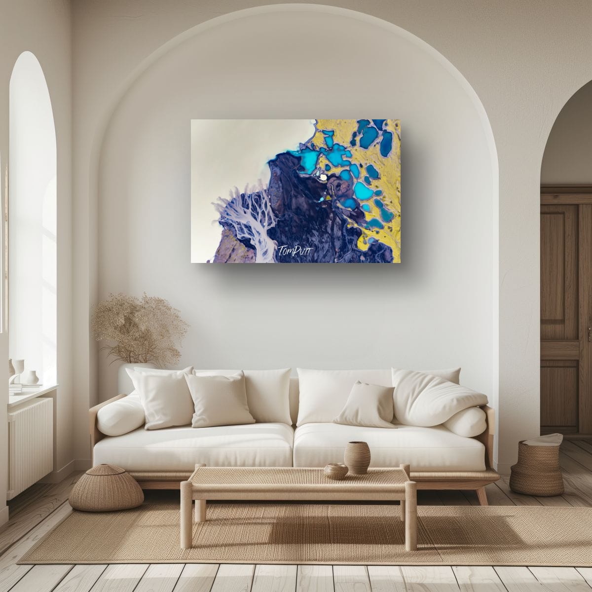 Icelandic Indigo, Glacial Gold