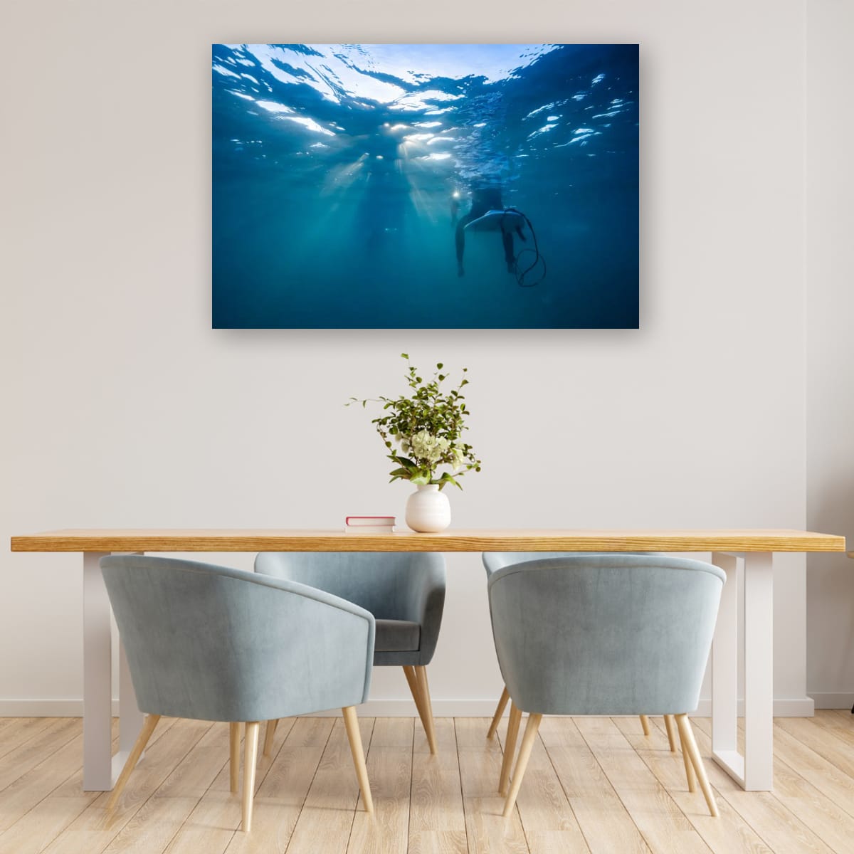 ARTWORK INSTOCK - Chillin', Mornington Peninsula 150x100cms Canvas White Frame