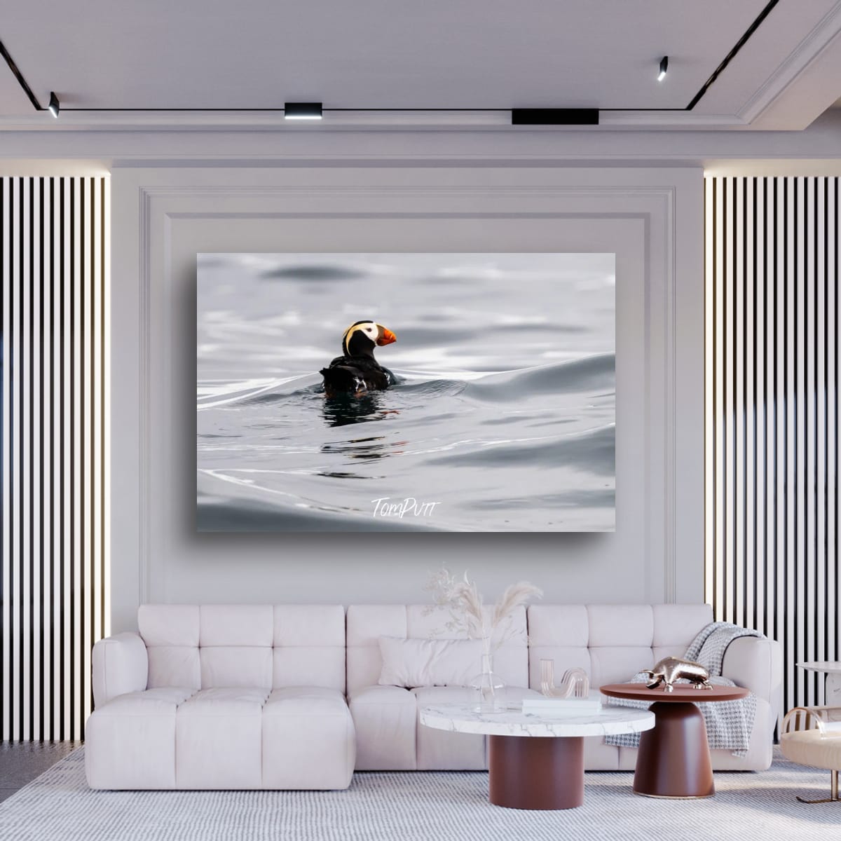 Elegant Float: Tufted Puffin