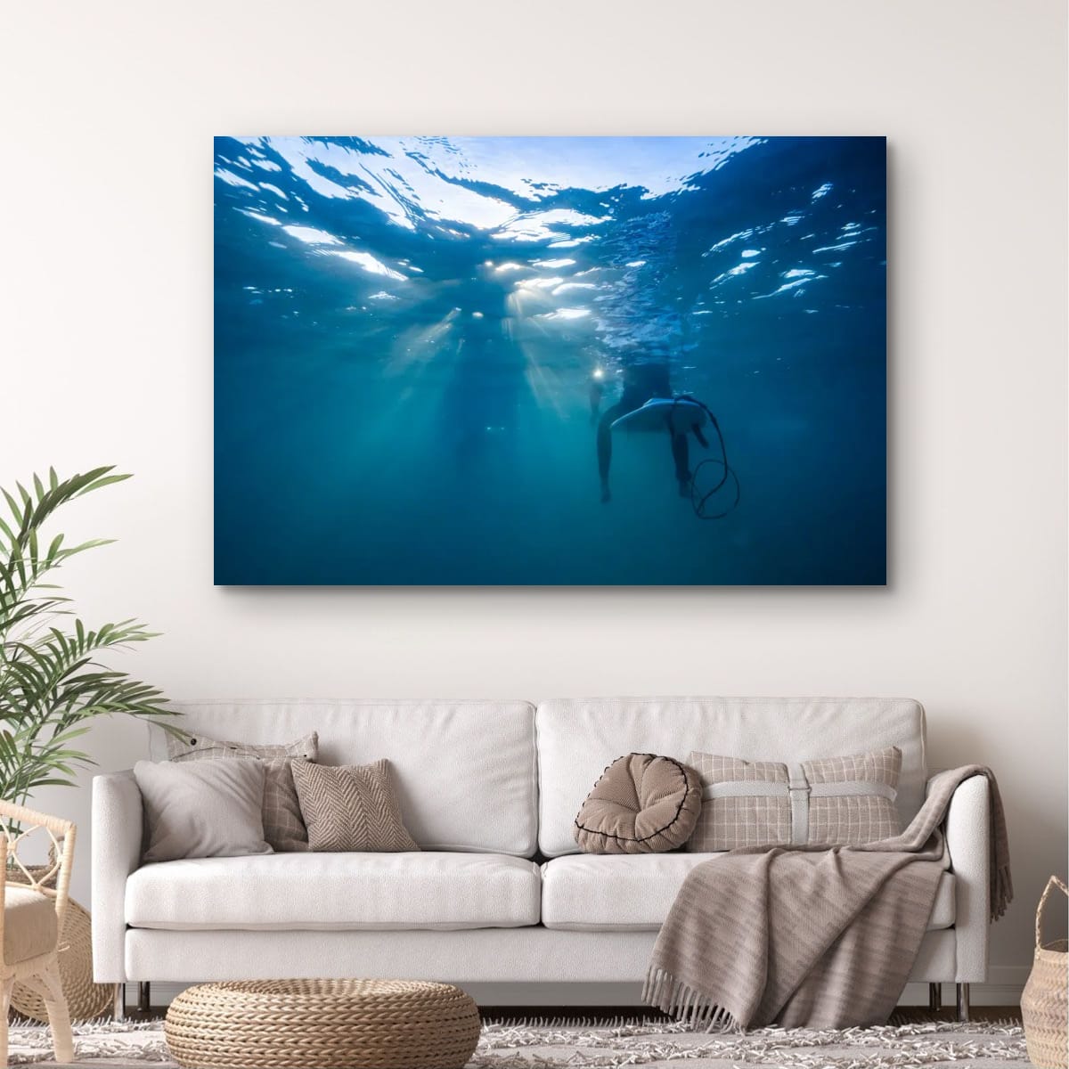ARTWORK INSTOCK - Chillin', Mornington Peninsula 150x100cms Canvas White Frame