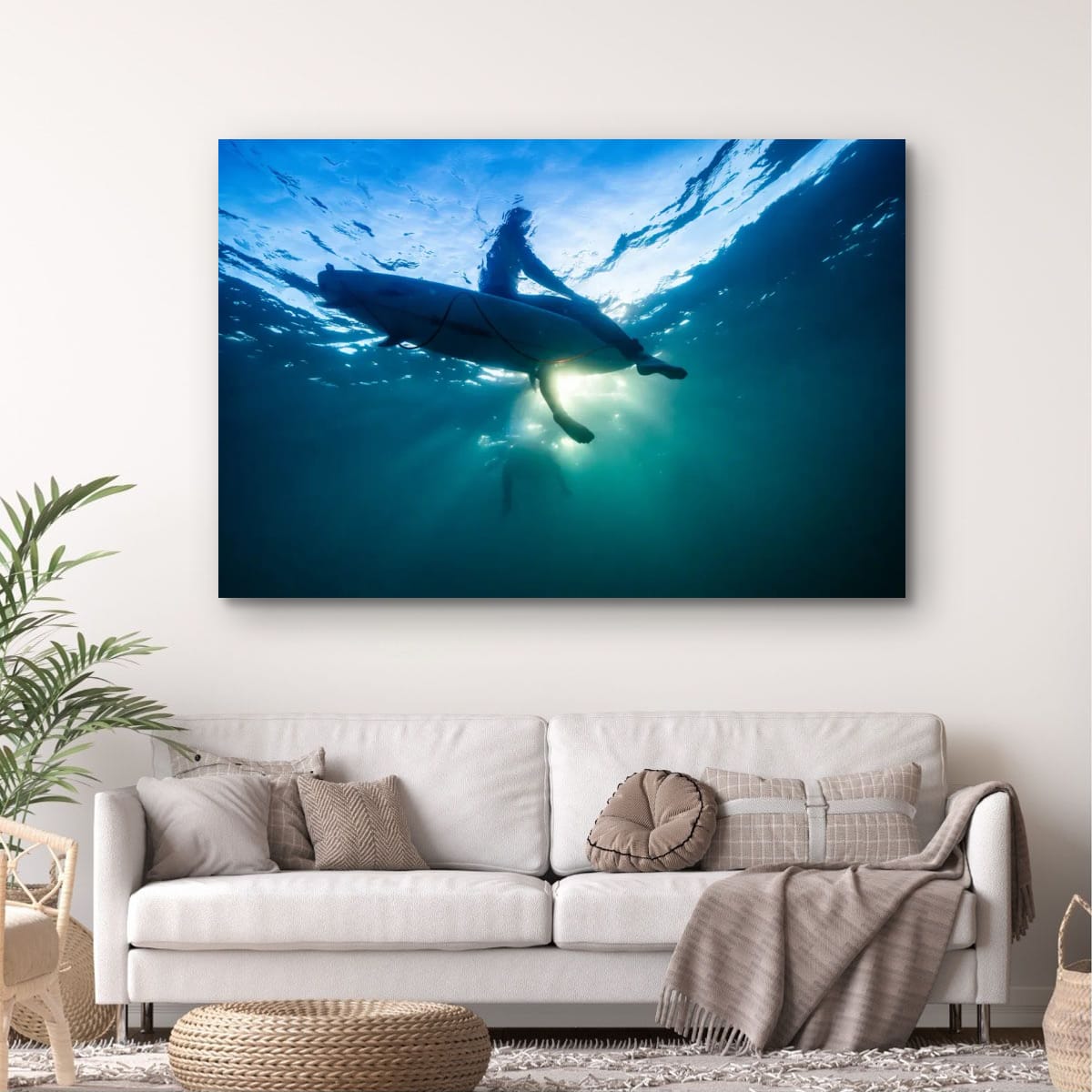 ARTWORK INSTOCK - Morning Rays, Mornington Peninsula 200x132cms Canvas White Frame