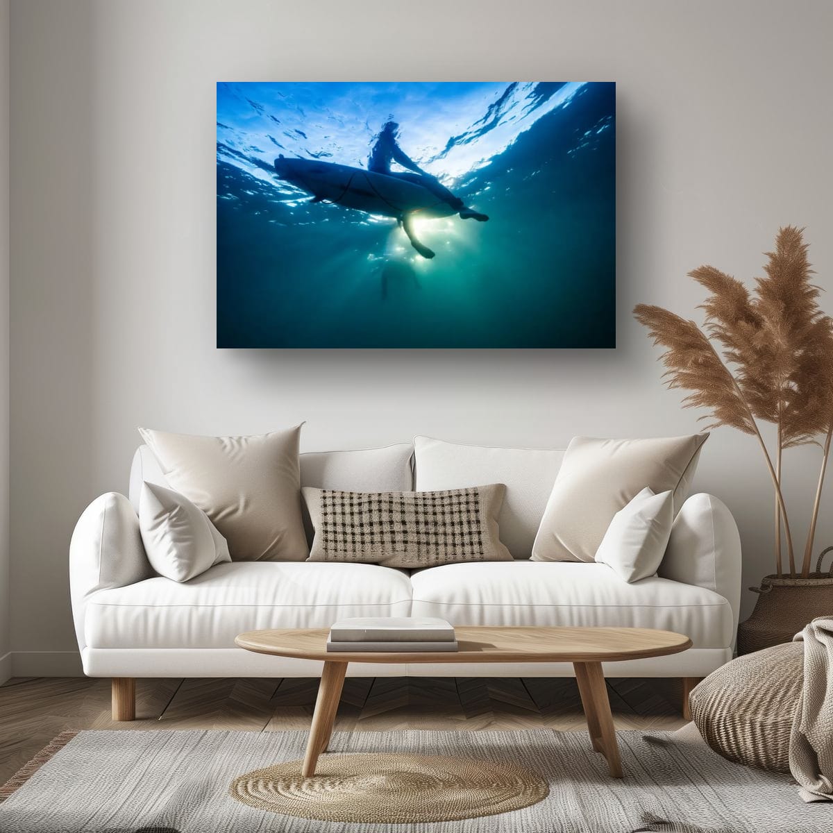 ARTWORK INSTOCK - Morning Rays, Mornington Peninsula 200x132cms Canvas White Frame