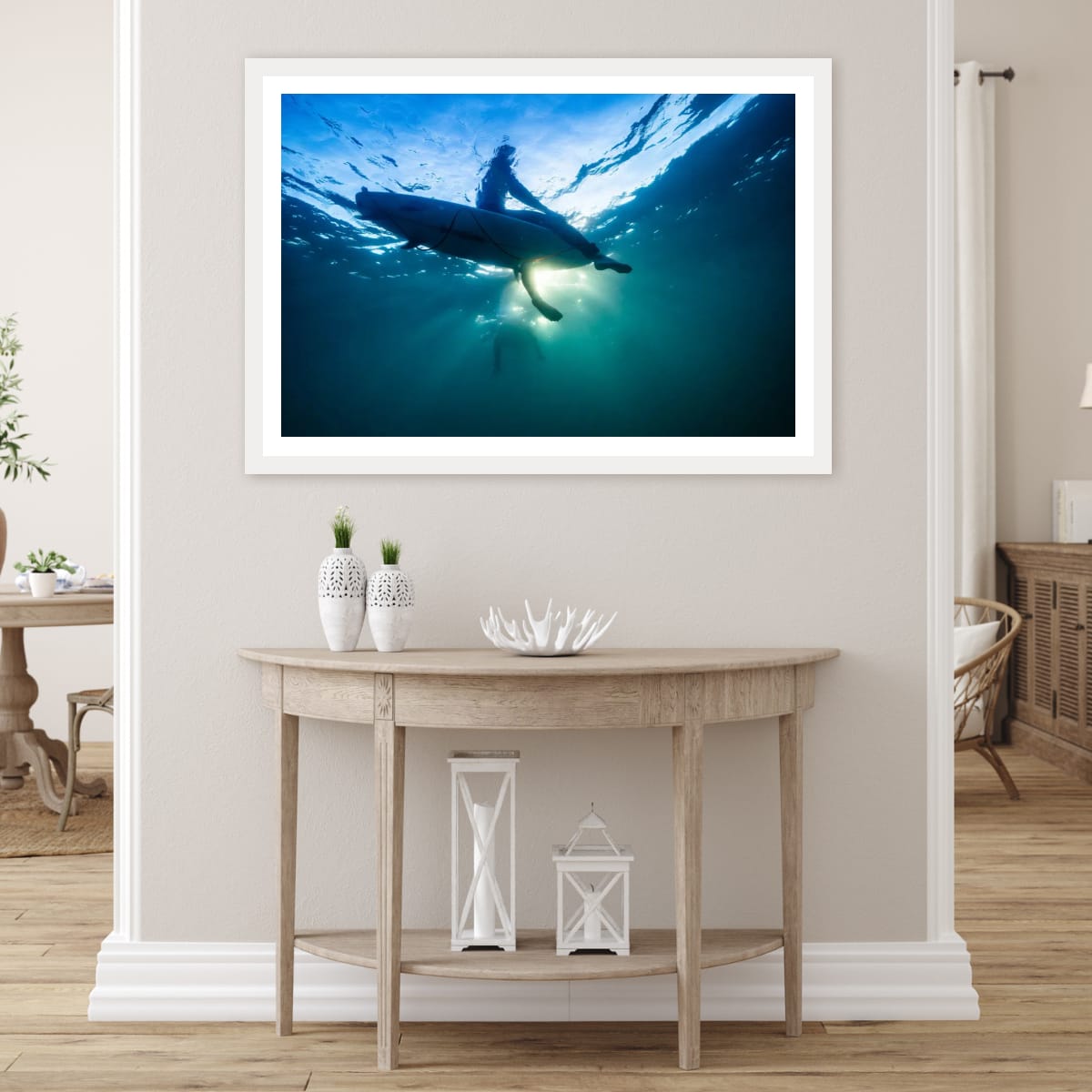 ARTWORK INSTOCK - Morning Rays, Mornington Peninsula 200x132cms Canvas White Frame