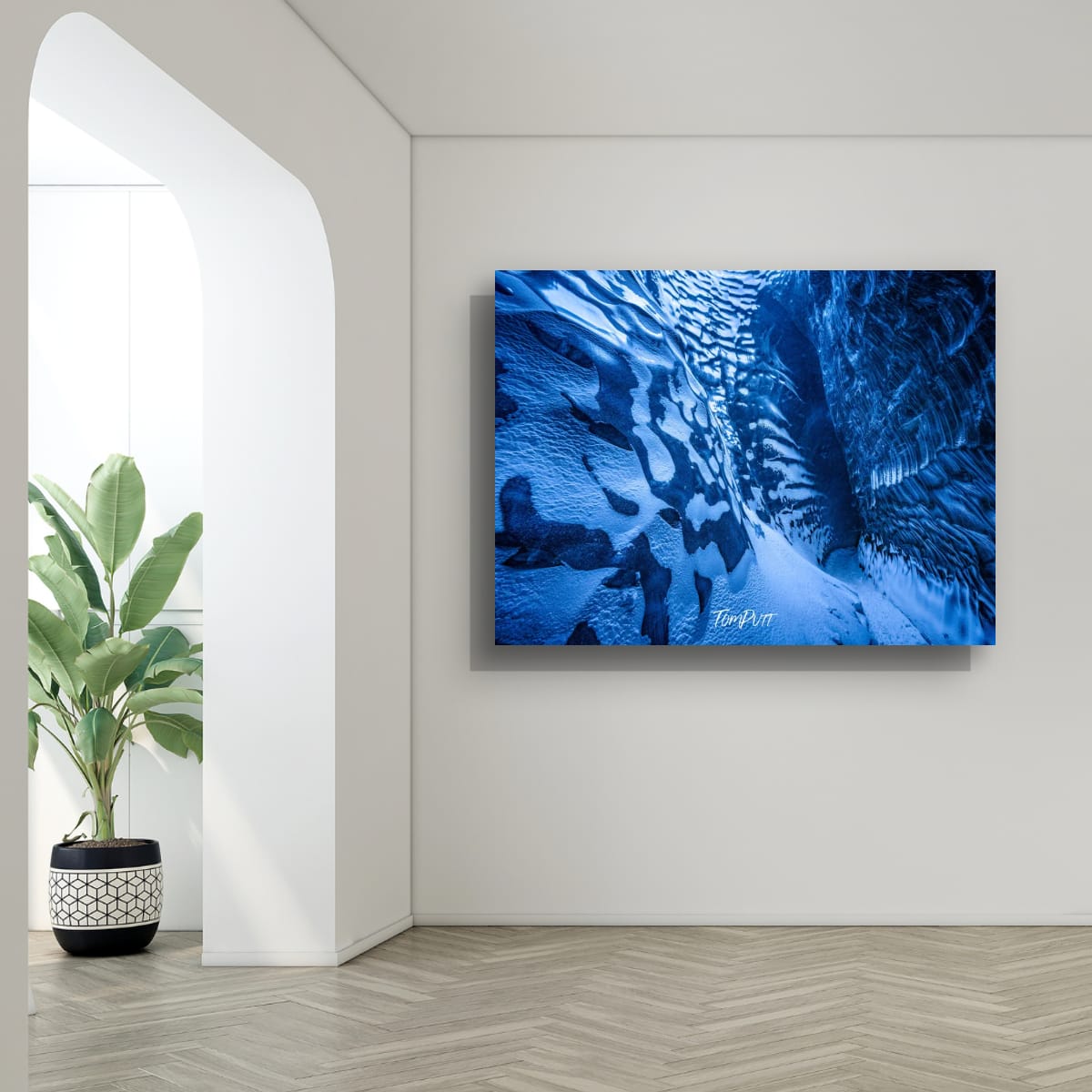 Frozen Blue Landscape, Iceland