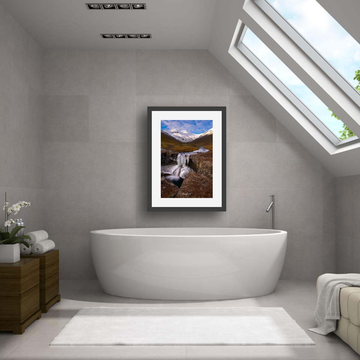 Frozen Cascade, Iceland