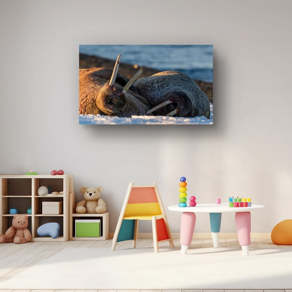 Walrus Basking, Svalbard