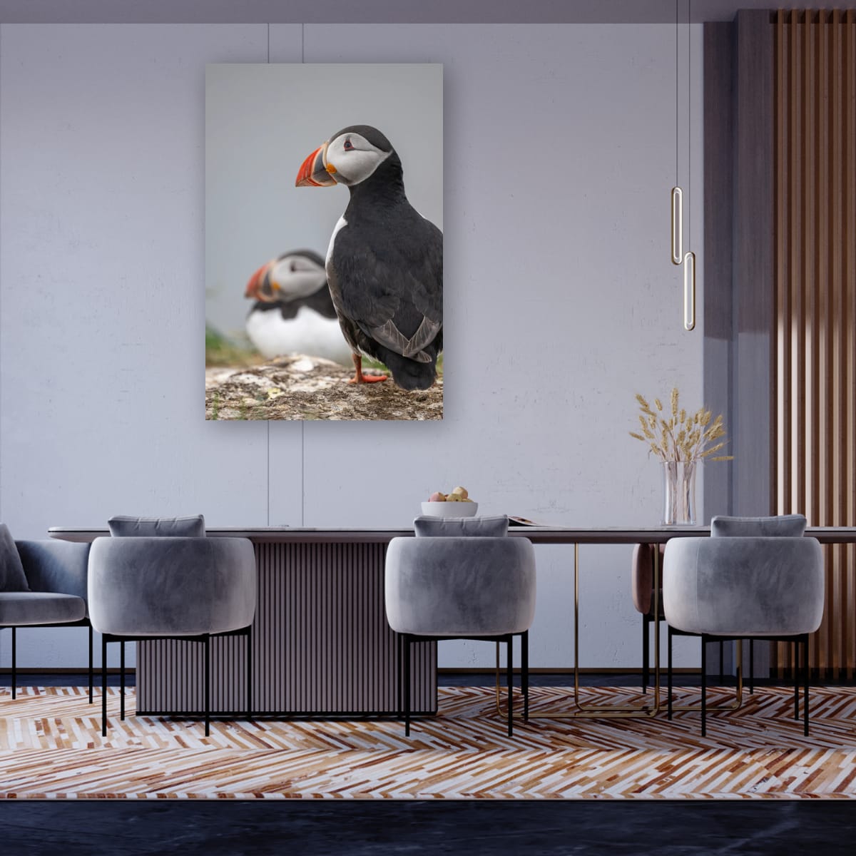 Atlantic Puffin Pair