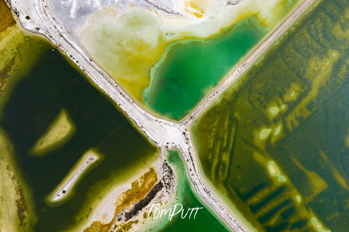 Gypsum Mine from above #2, Sandy Bay, Western Australia