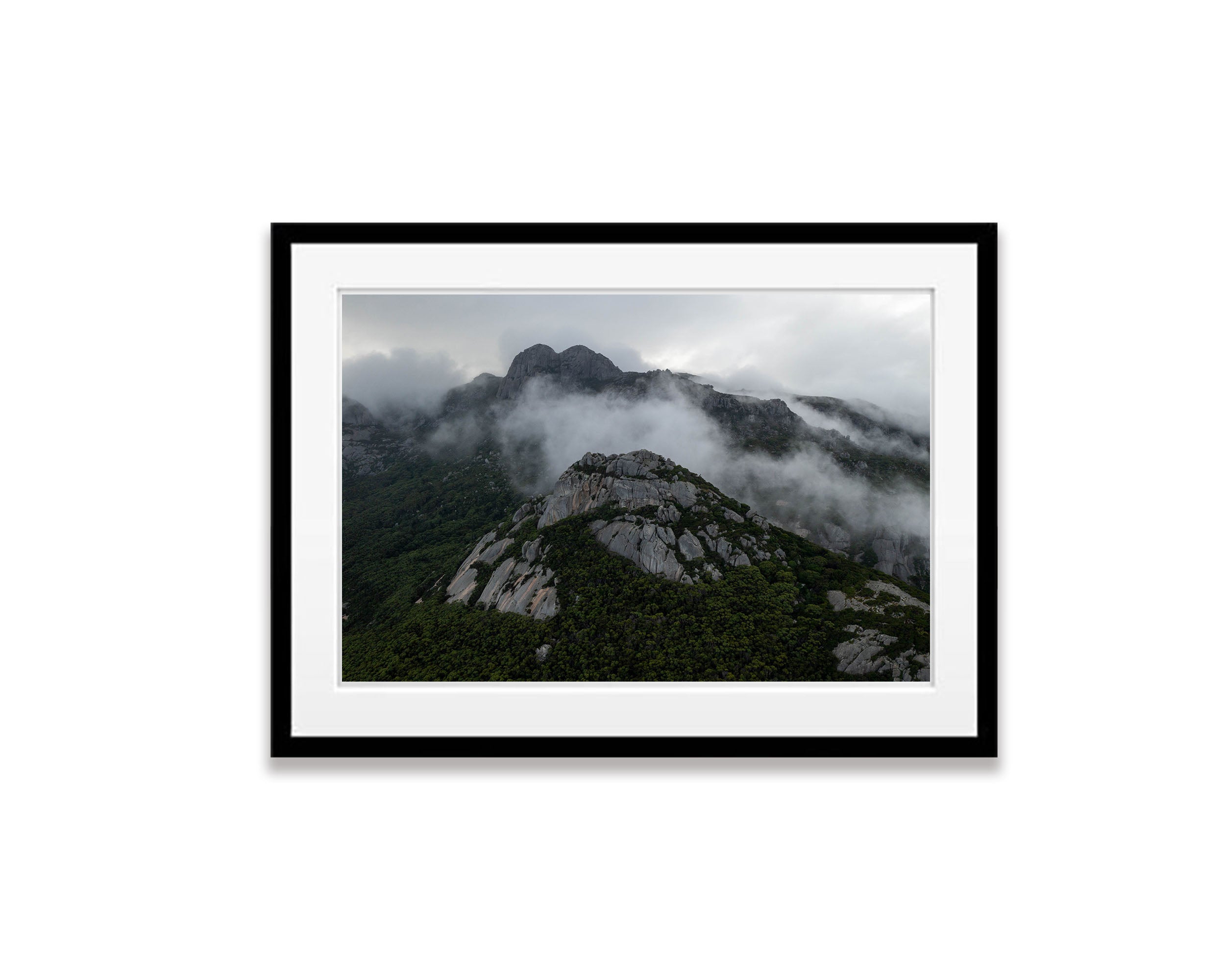 Mist amongst Mt Strzelecki, Flinders Island, Tasmania