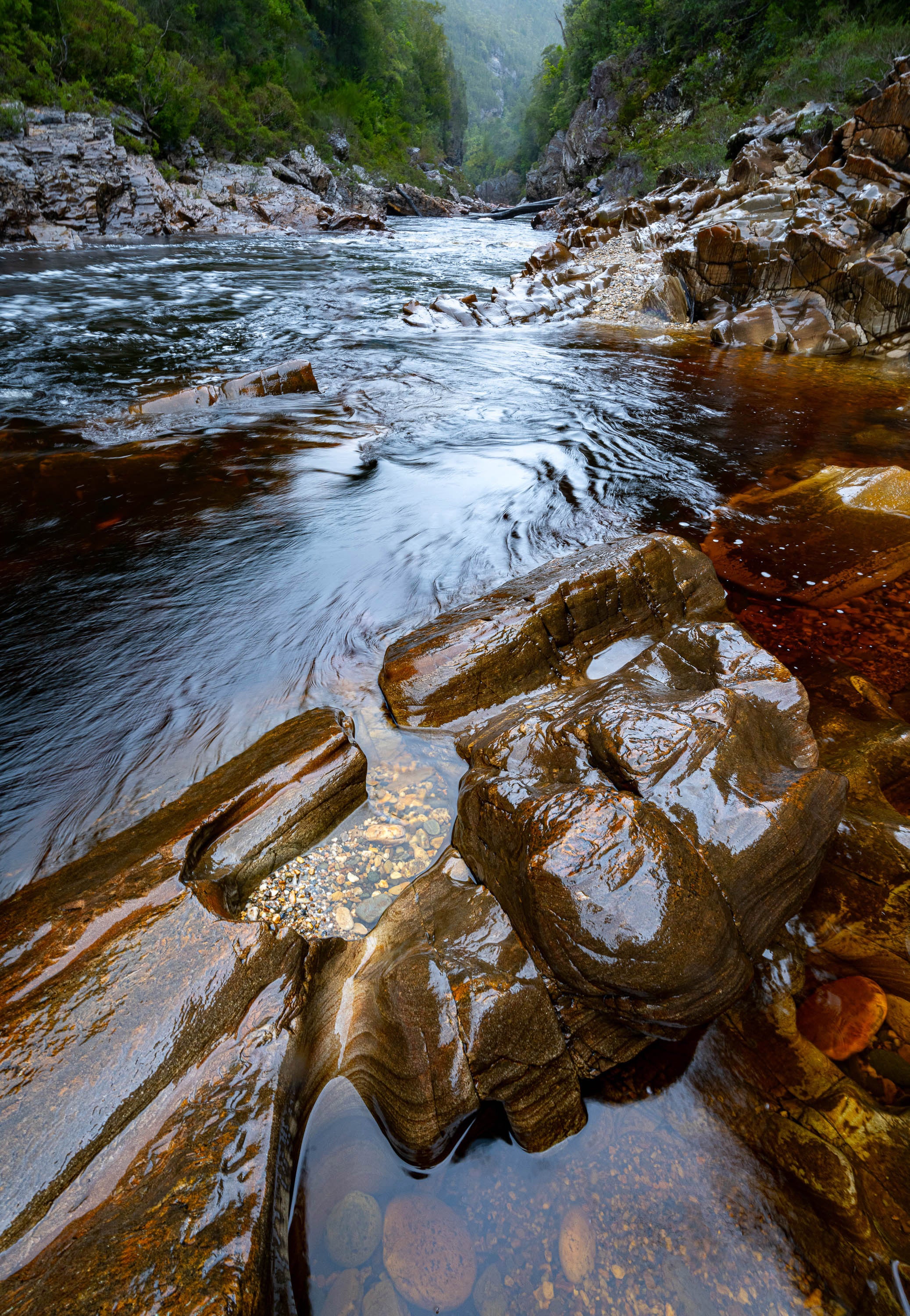 Polished Rocks No.2, The Franklin River, Tasmania