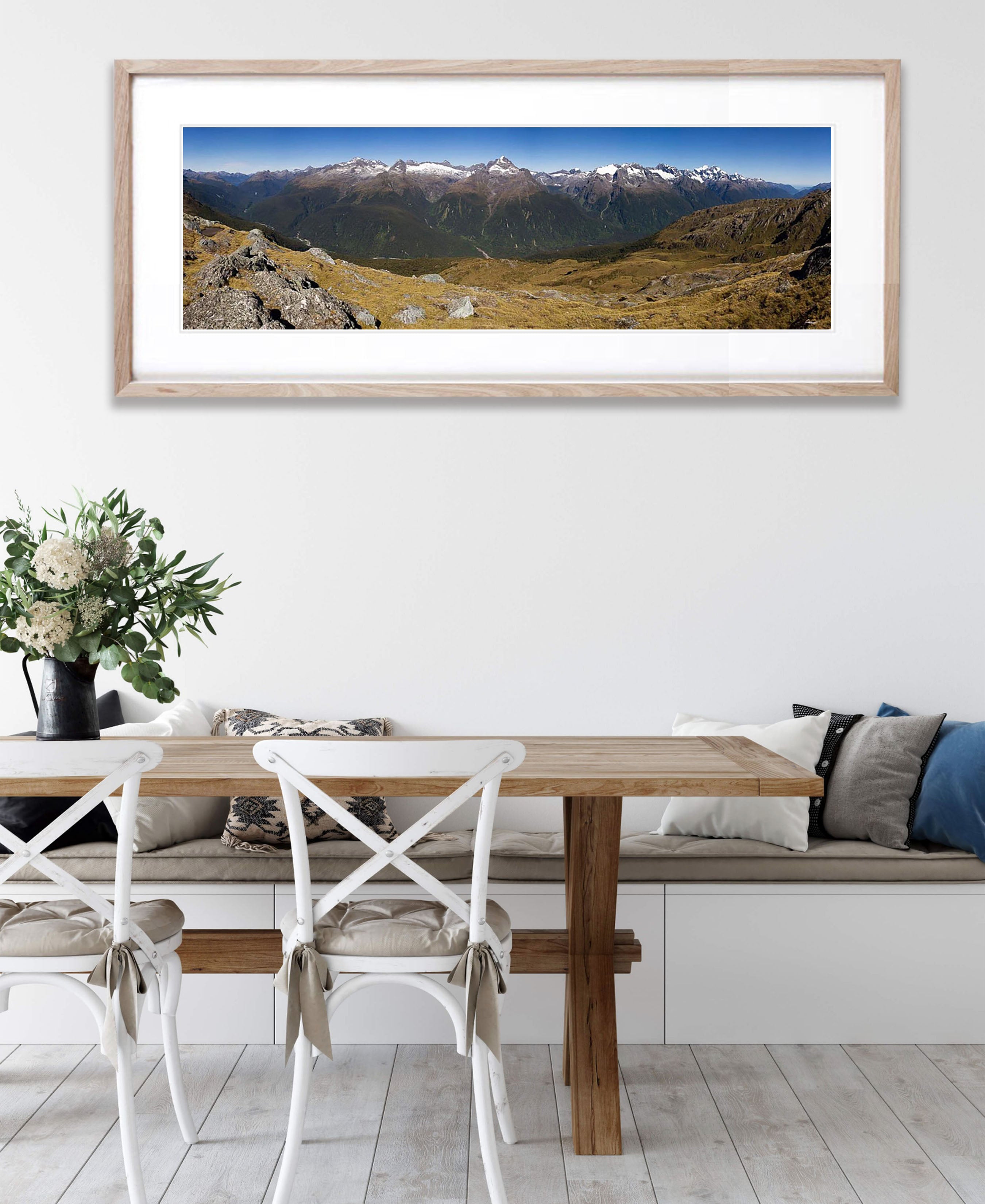 Harris Saddle panorama, Routeburn Track - New Zealand