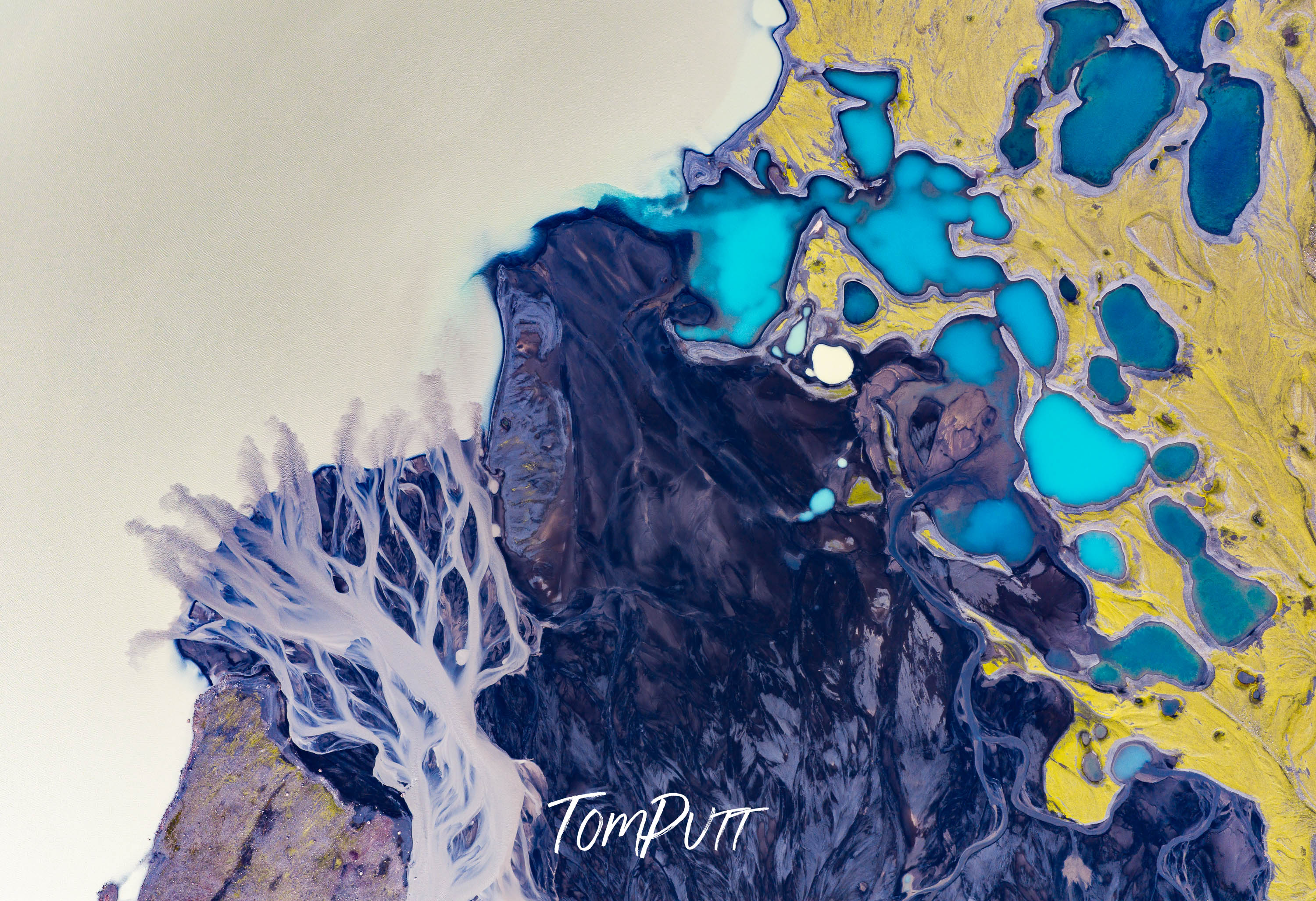 Icelandic Indigo, Glacial Gold