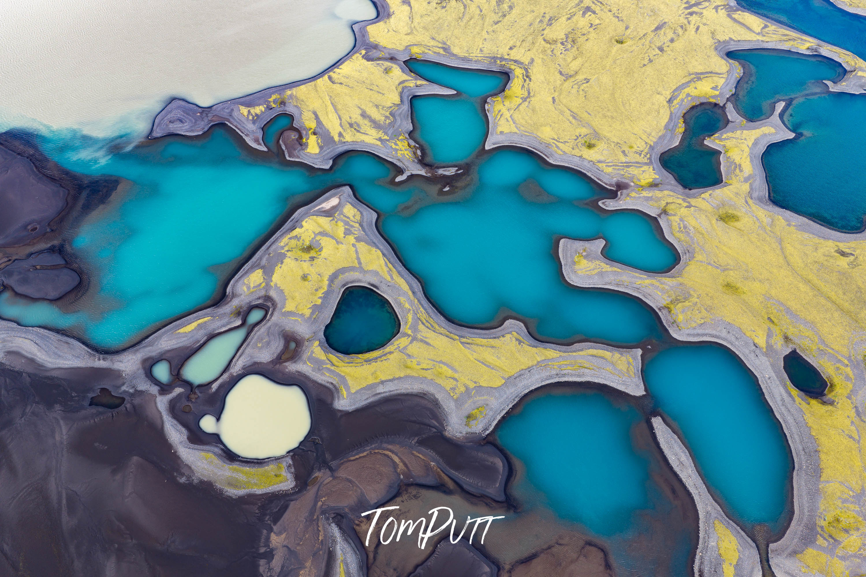 Abstraction in Blue and Gold