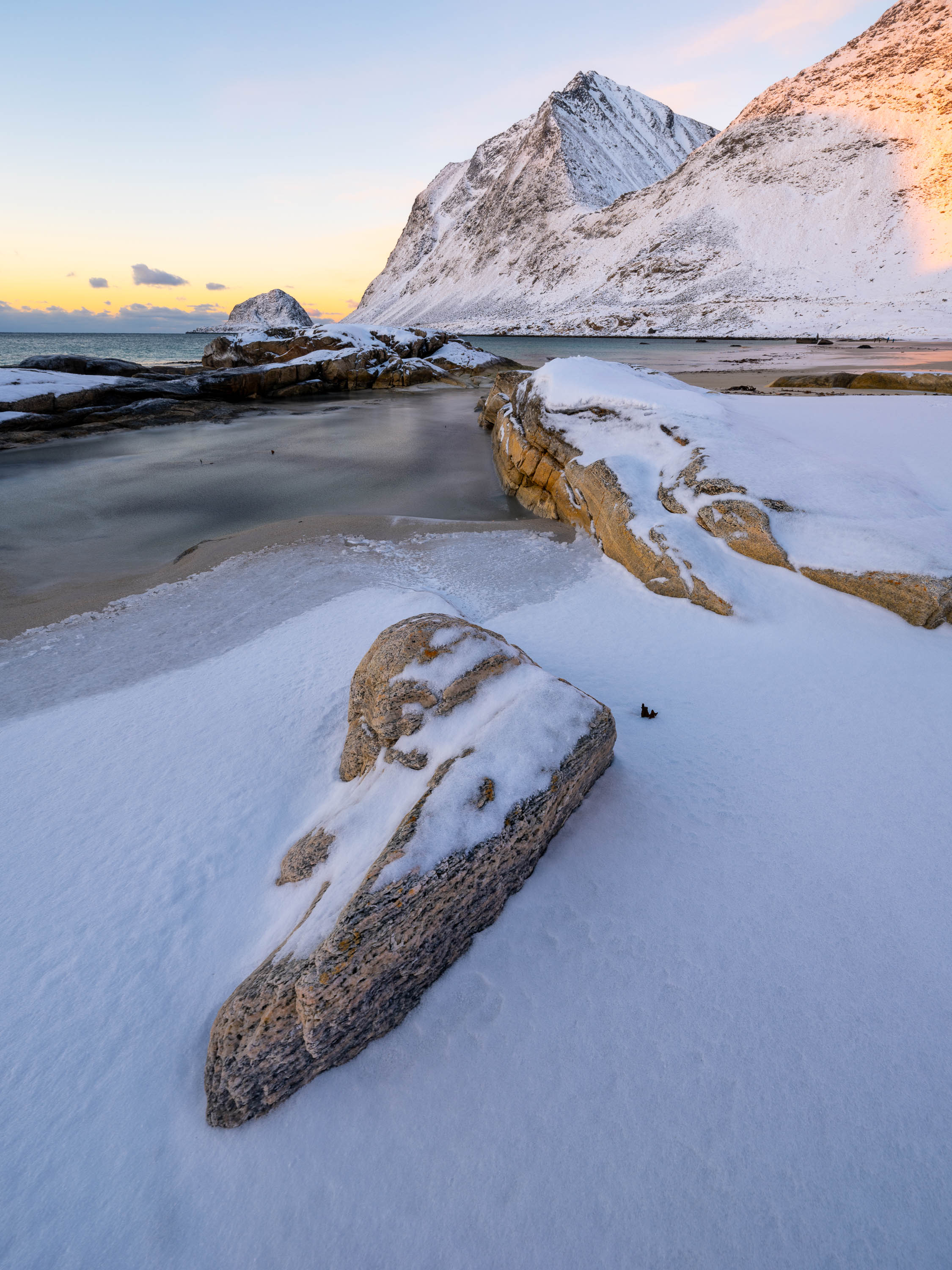 Frozen Beaches, Lofoten, Norway