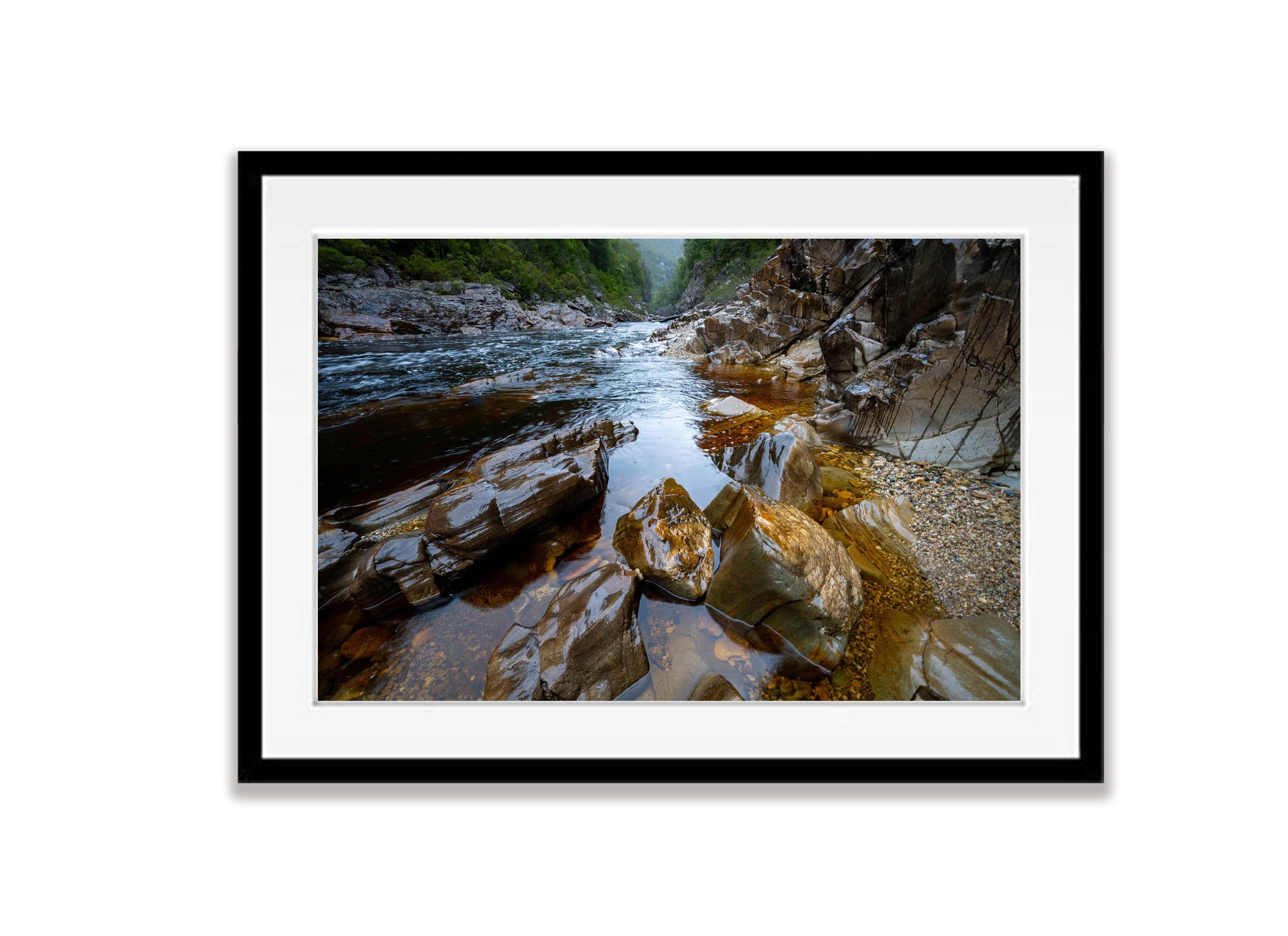 Polished Rocks, The Franklin River, Tasmania