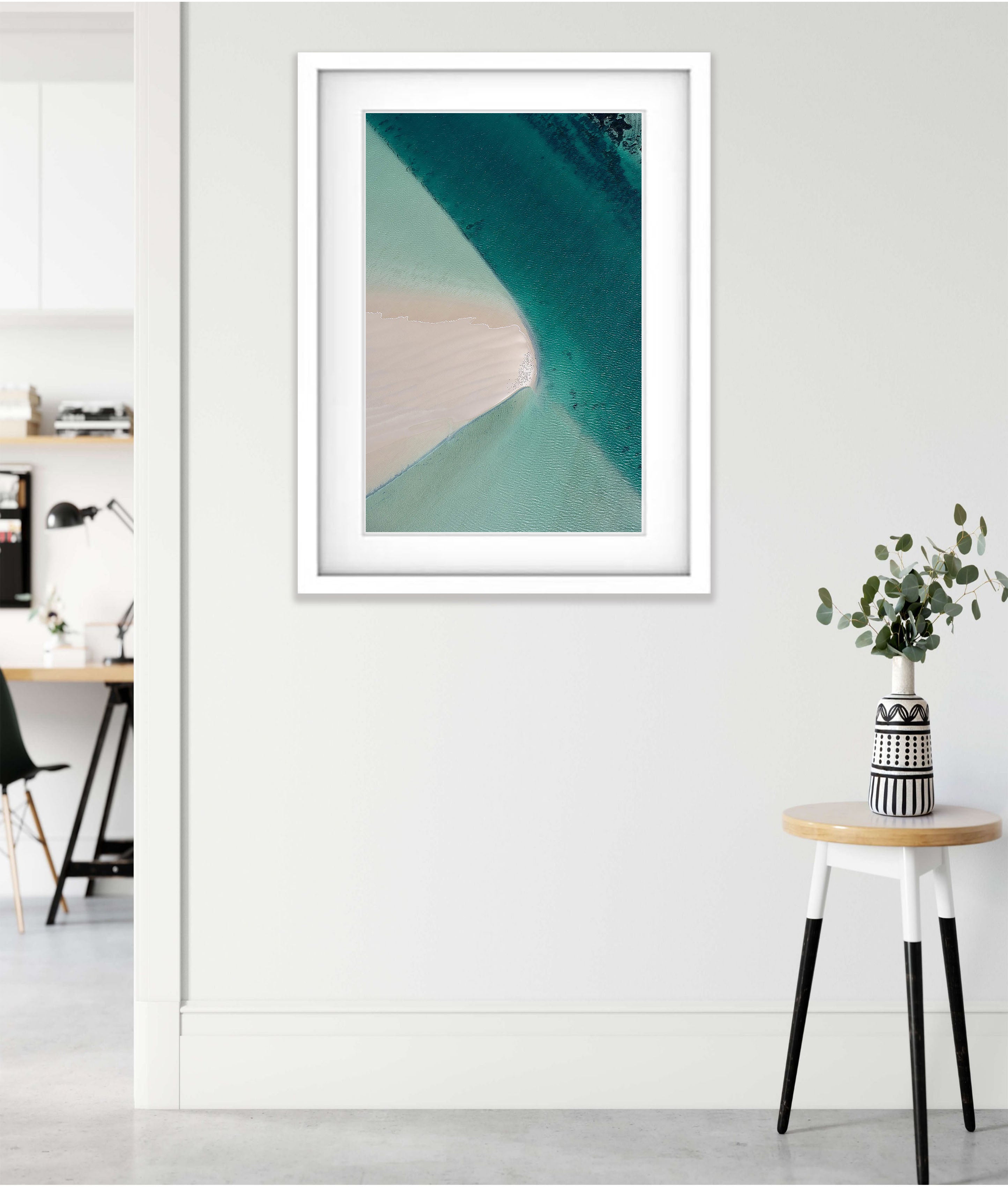 Sandbar, Shark Bay, WA Aerial