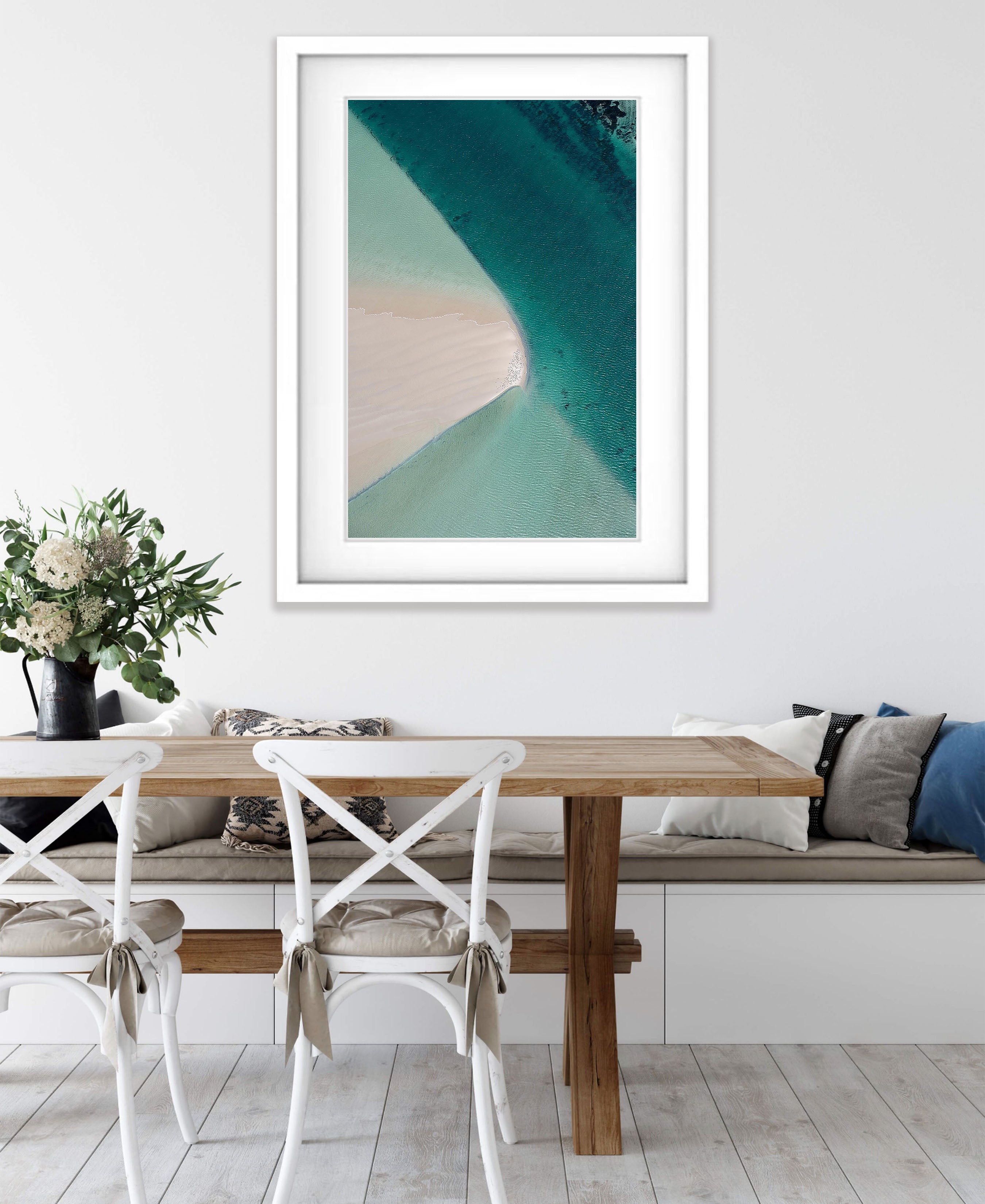 Sandbar, Shark Bay, WA Aerial