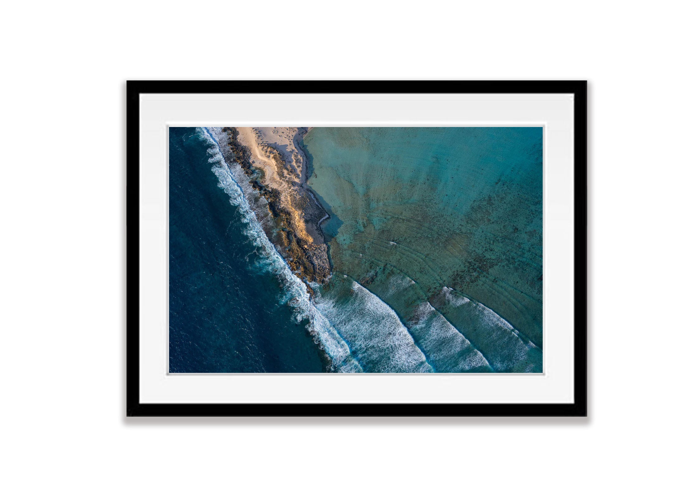 Surf Point from above, Shark Bay, WA Aerial