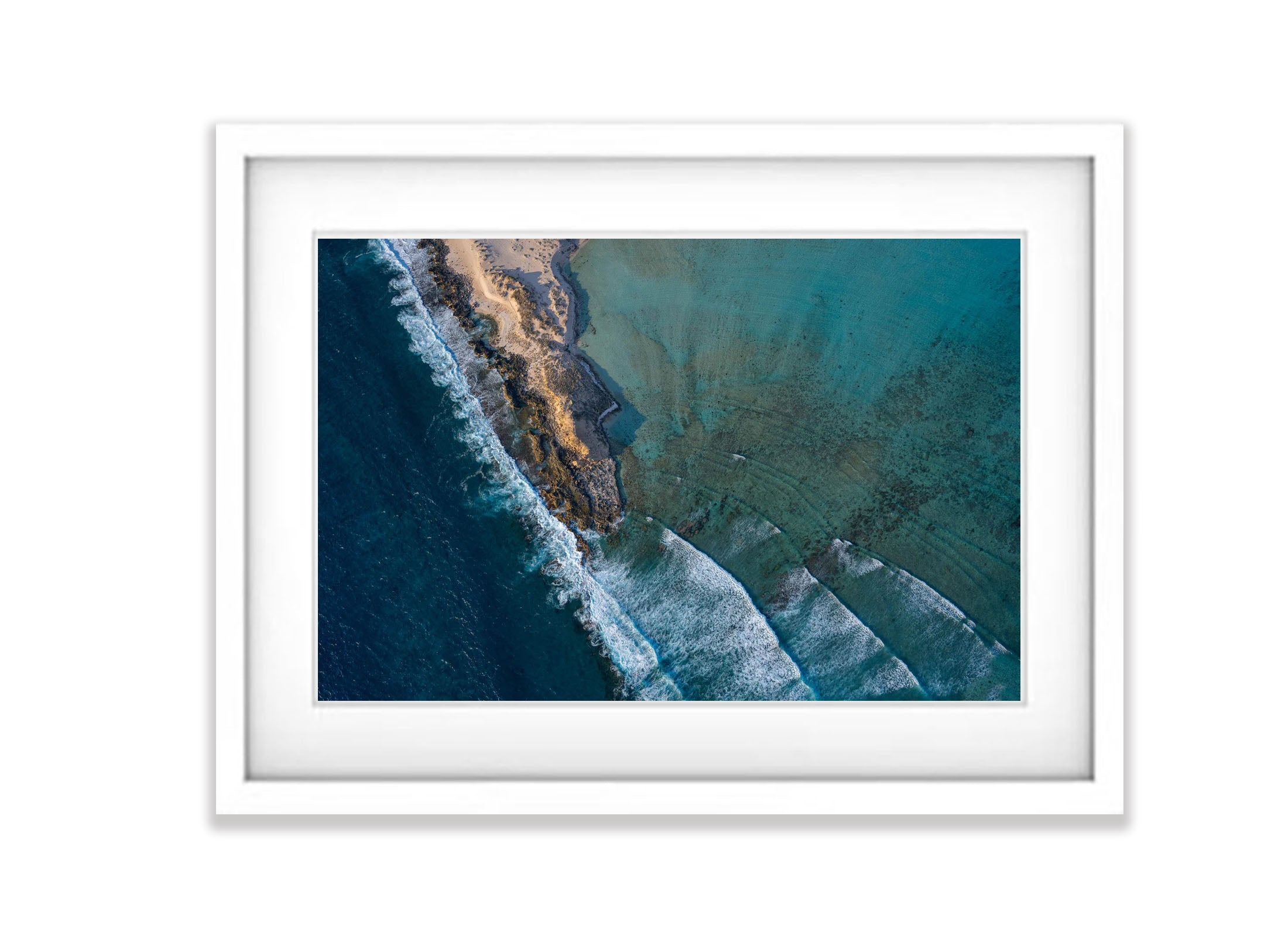 Surf Point from above, Shark Bay, WA Aerial