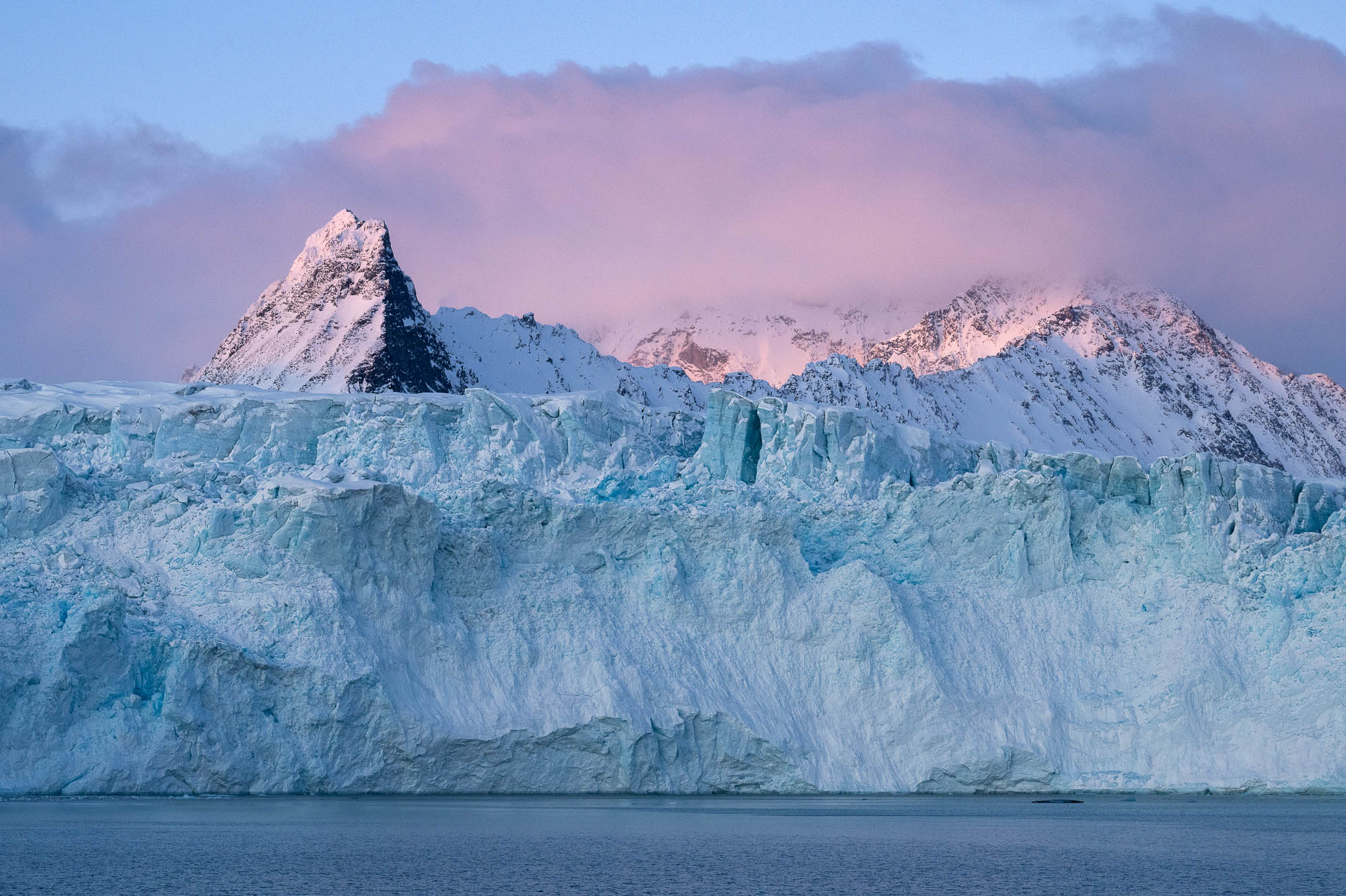 Svalbard Summit Glow
