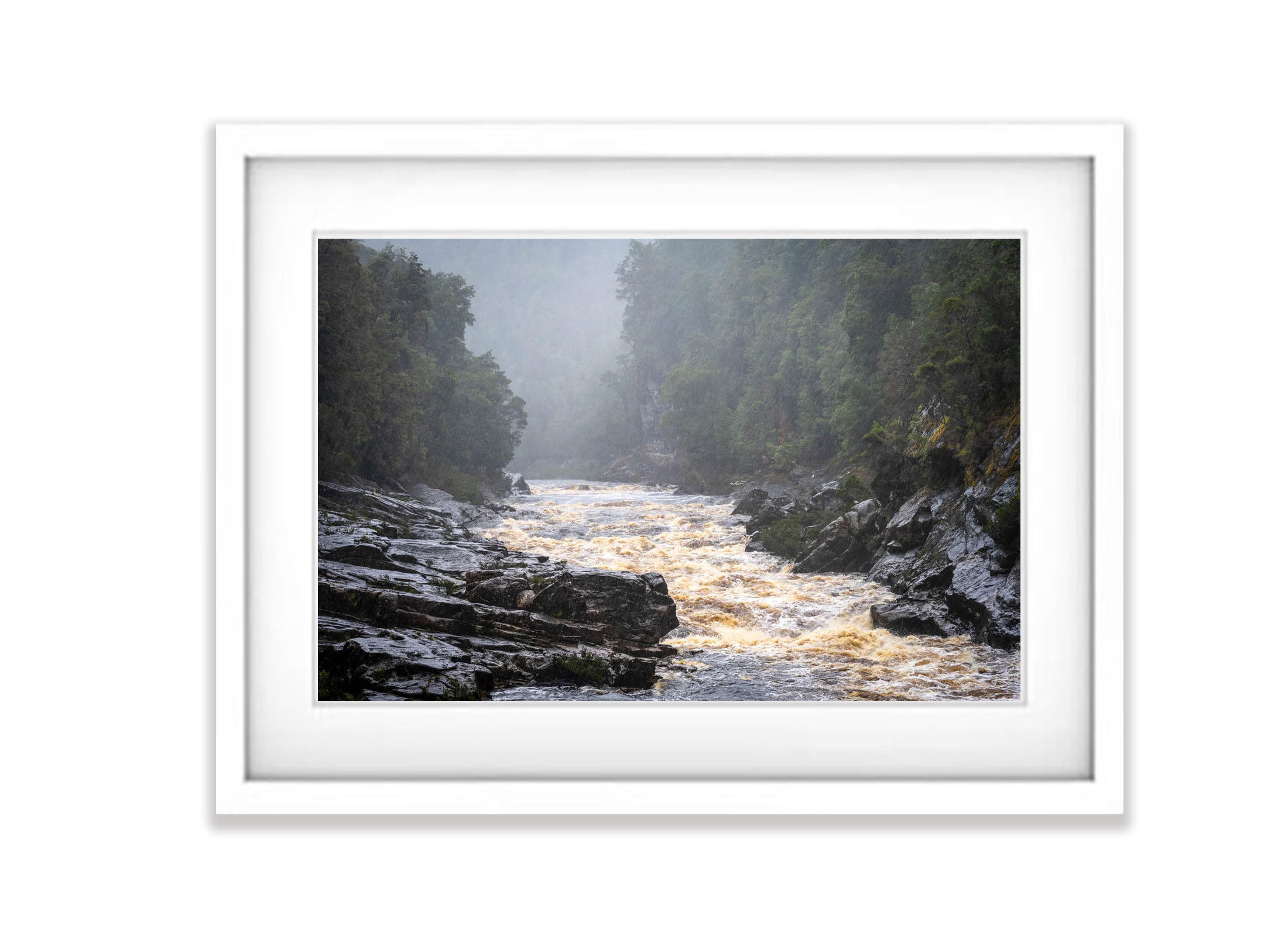 The Franklin River in flood, Tasmania