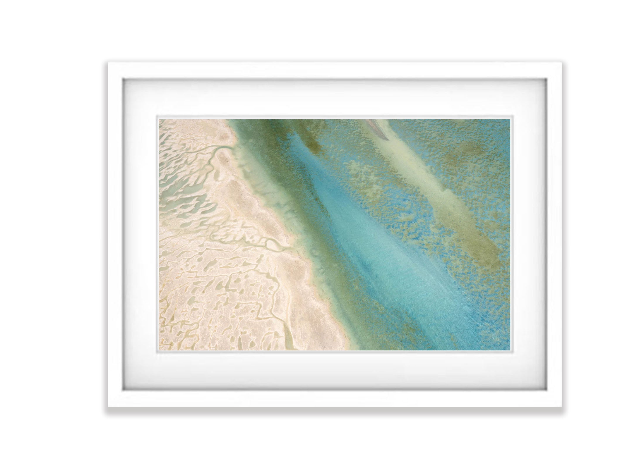 Turquoise Smear, Shark Bay, WA Aerial