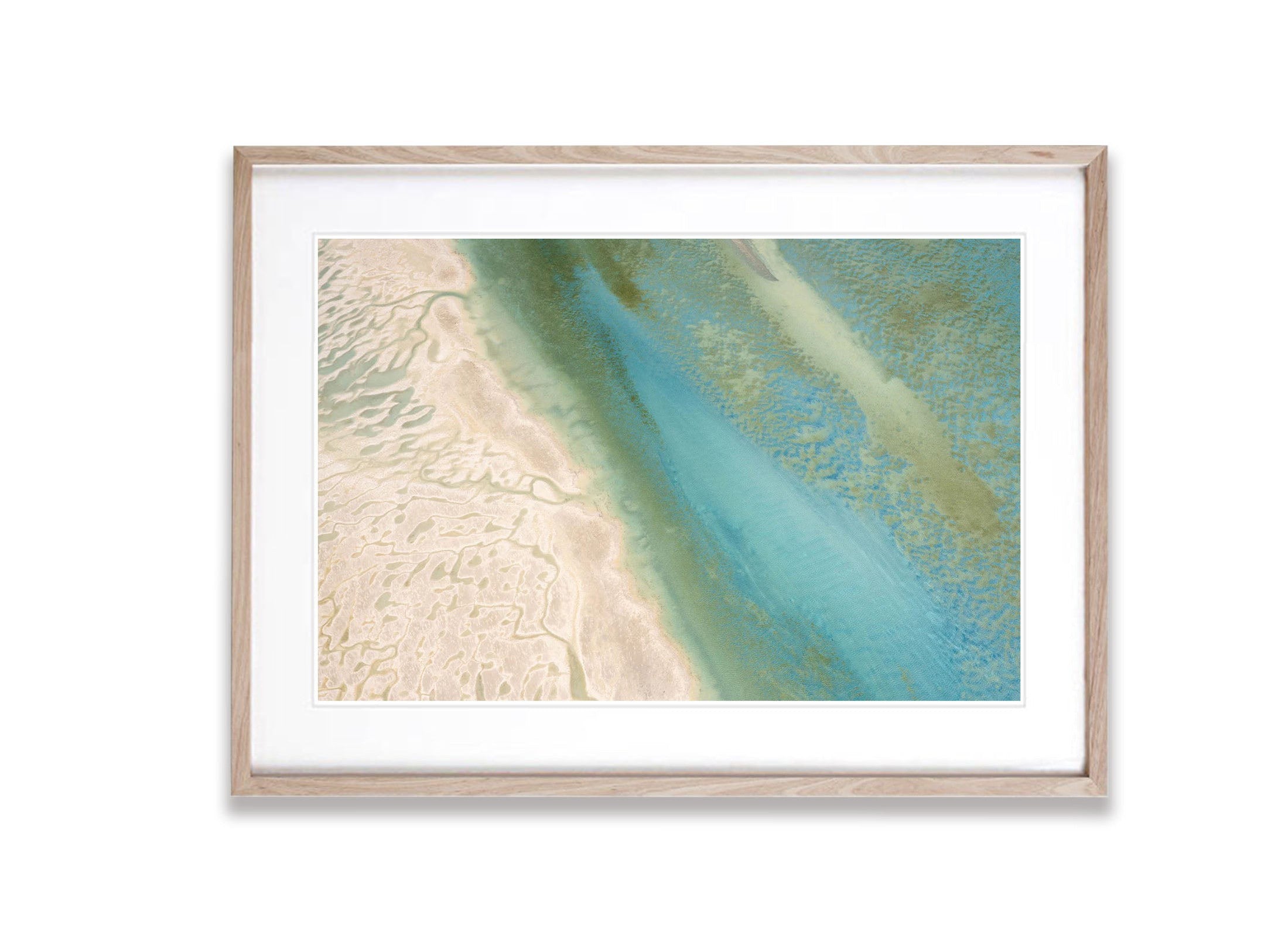 Turquoise Smear, Shark Bay, WA Aerial