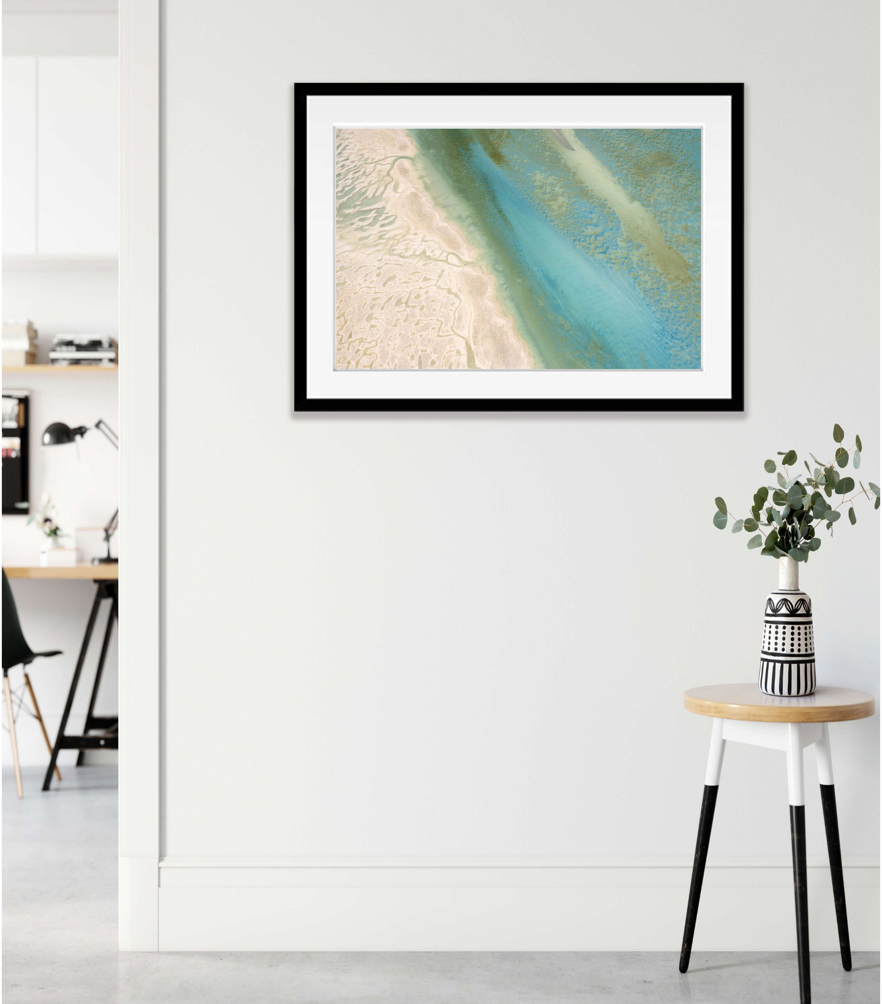 Turquoise Smear, Shark Bay, WA Aerial