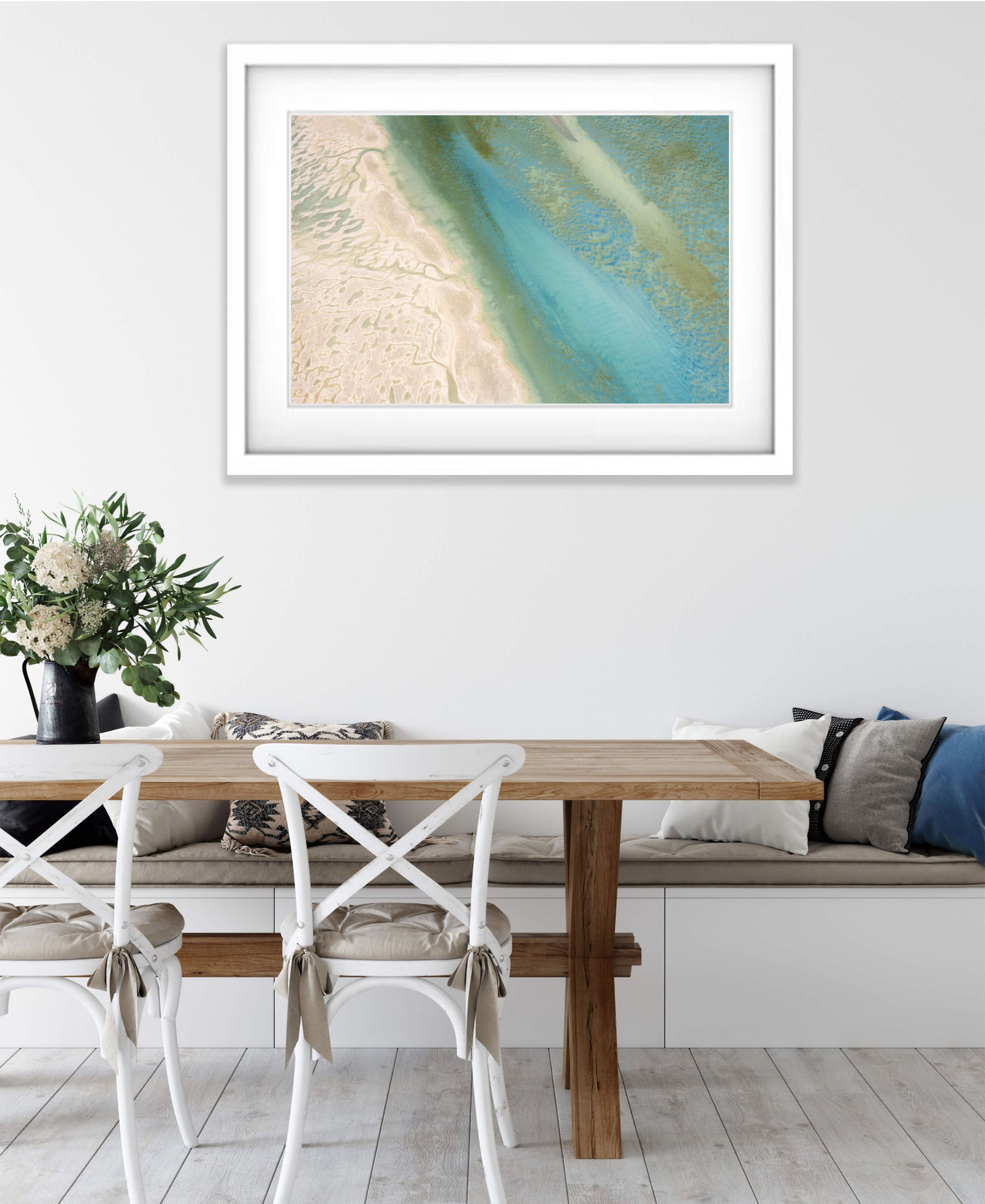 Turquoise Smear, Shark Bay, WA Aerial