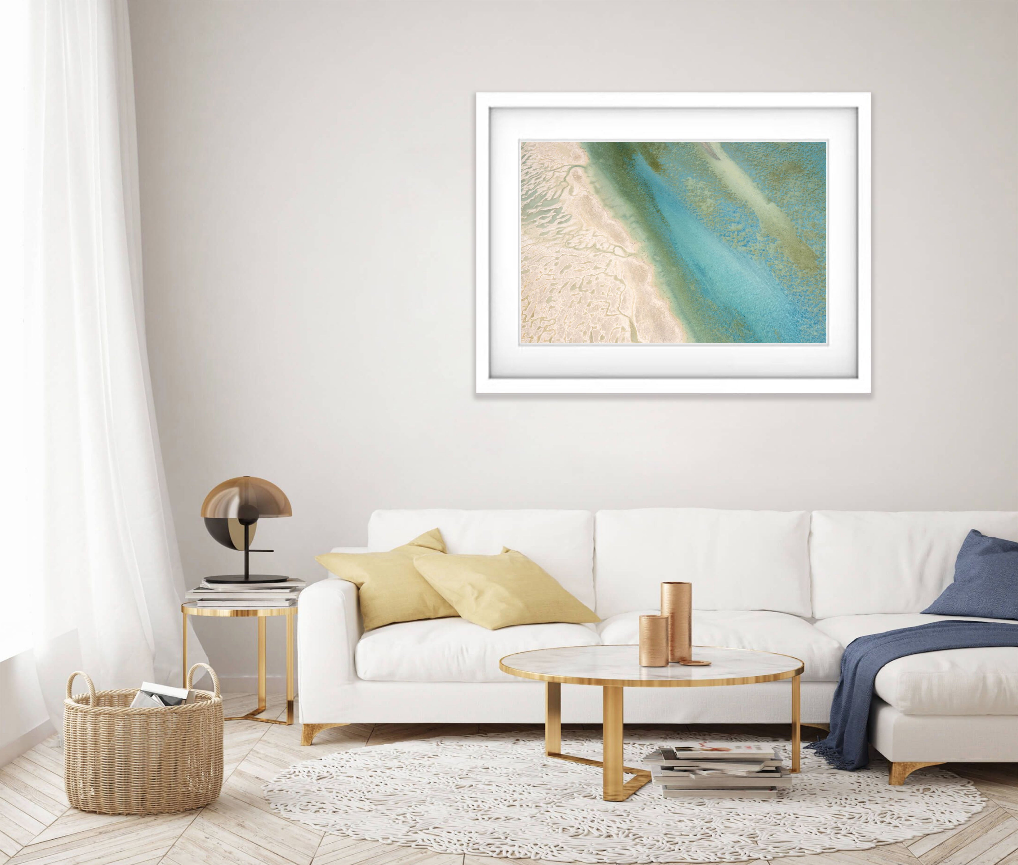 Turquoise Smear, Shark Bay, WA Aerial