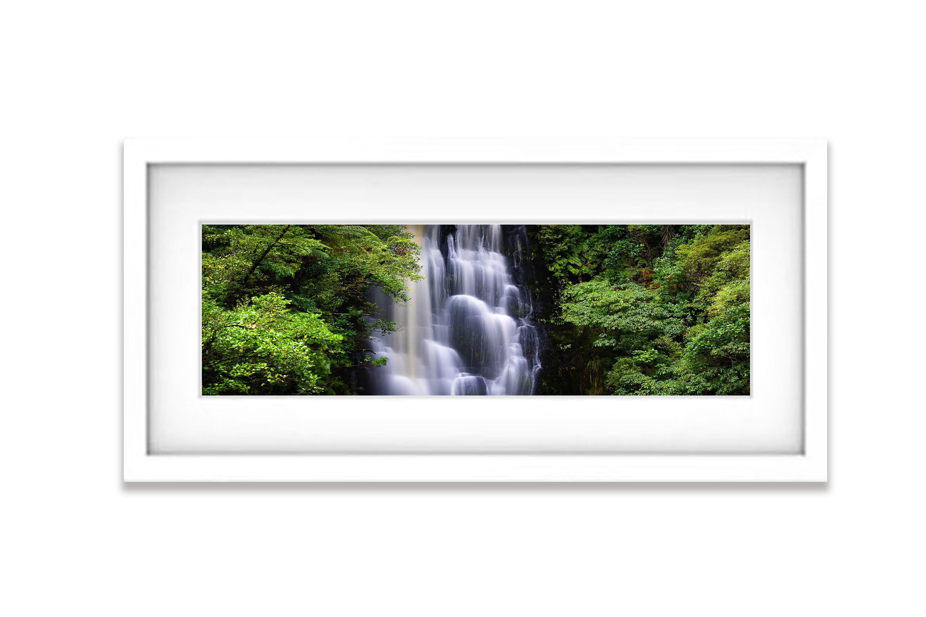 Upper McLean Falls panorama, The Caitlins, New Zealand