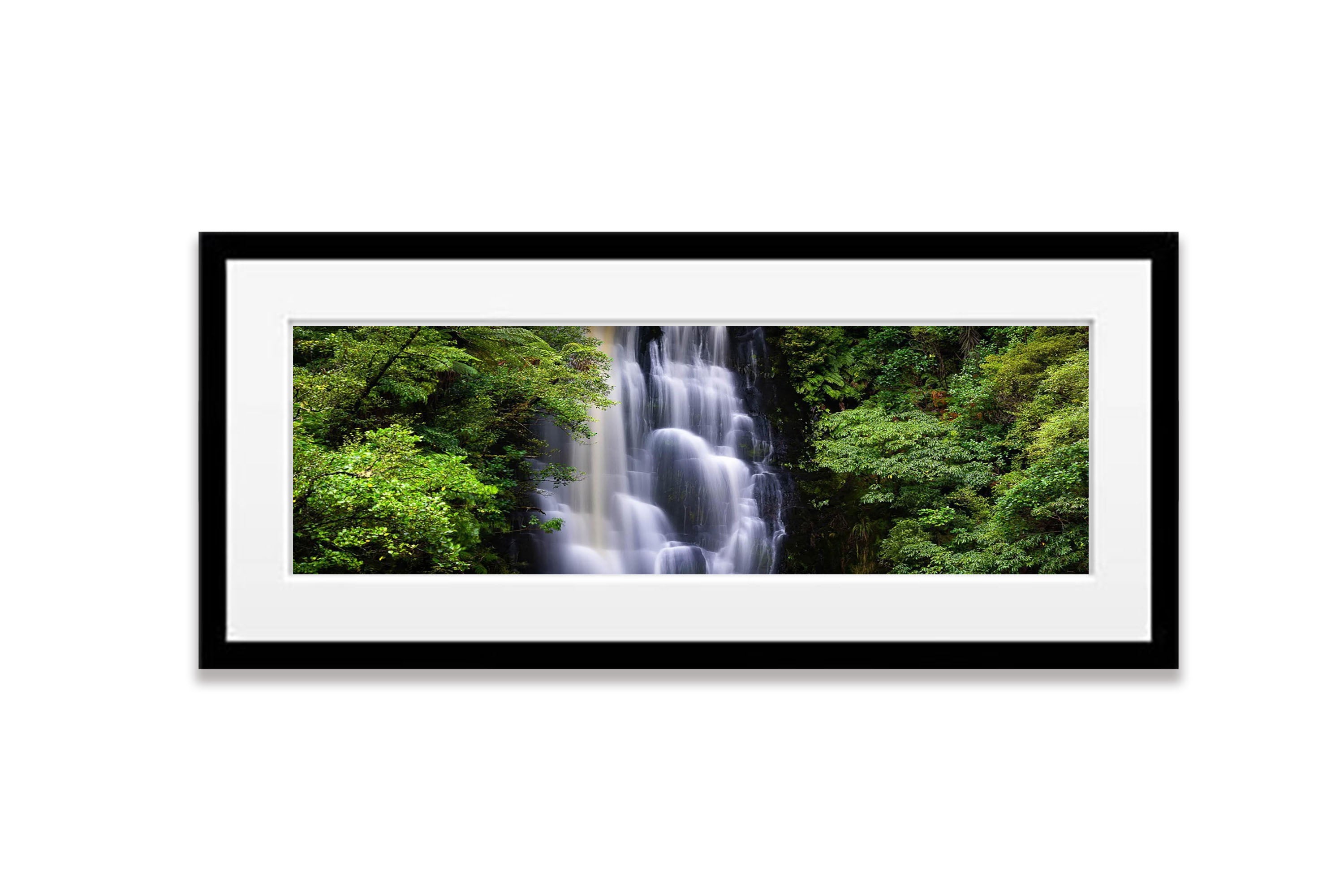 Upper McLean Falls panorama, The Caitlins, New Zealand