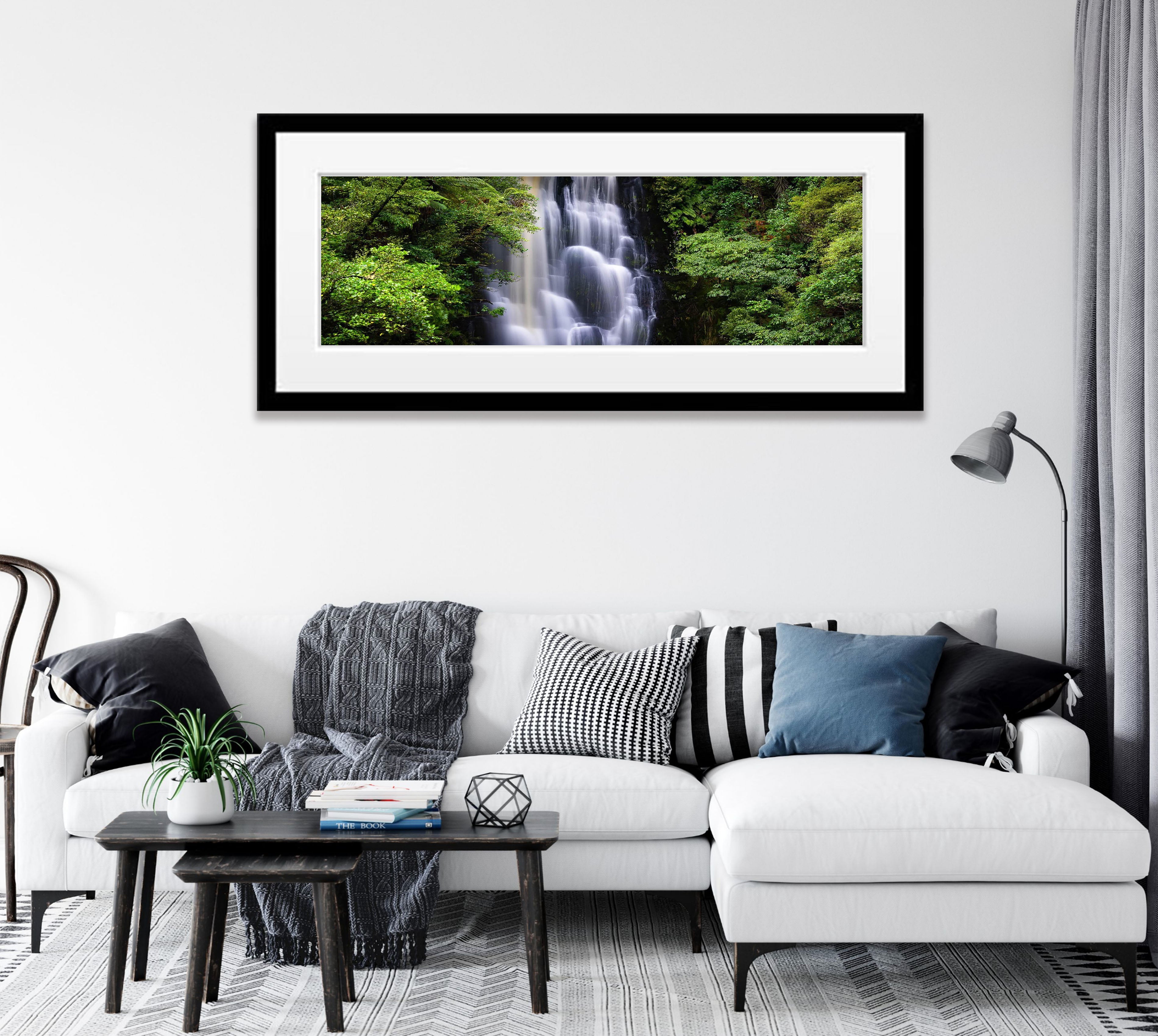 Upper McLean Falls panorama, The Caitlins, New Zealand
