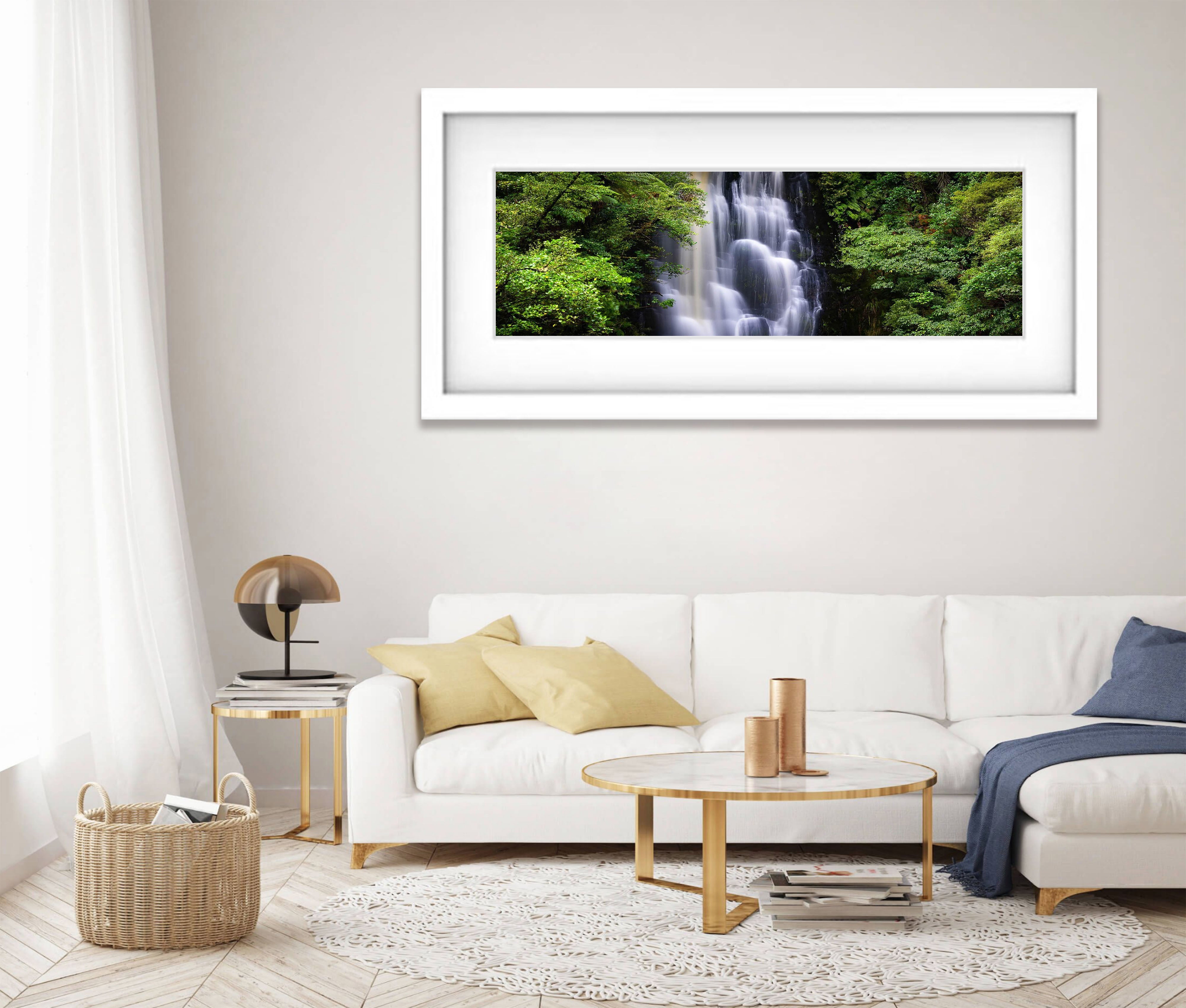 Upper McLean Falls panorama, The Caitlins, New Zealand