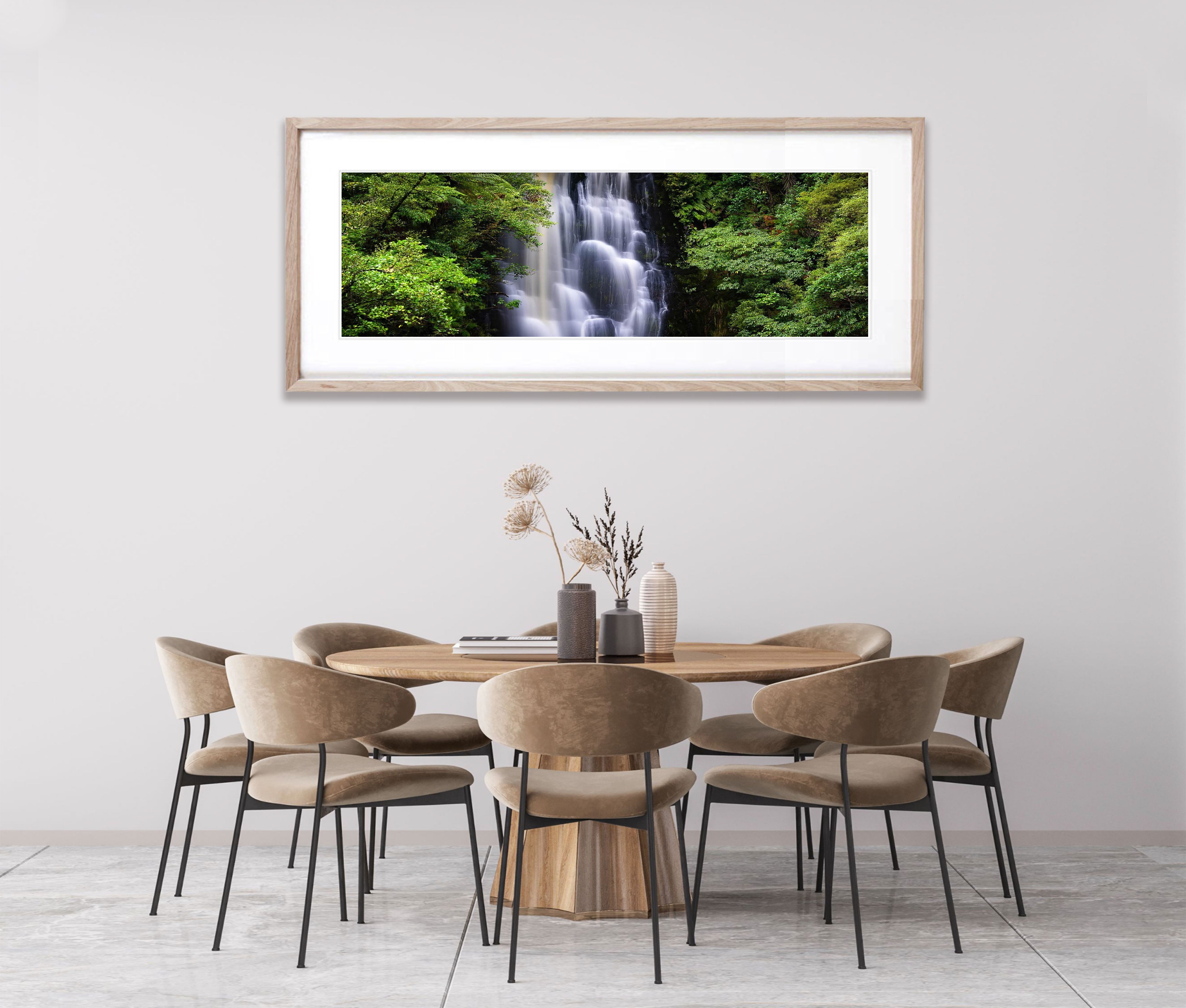 Upper McLean Falls panorama, The Caitlins, New Zealand